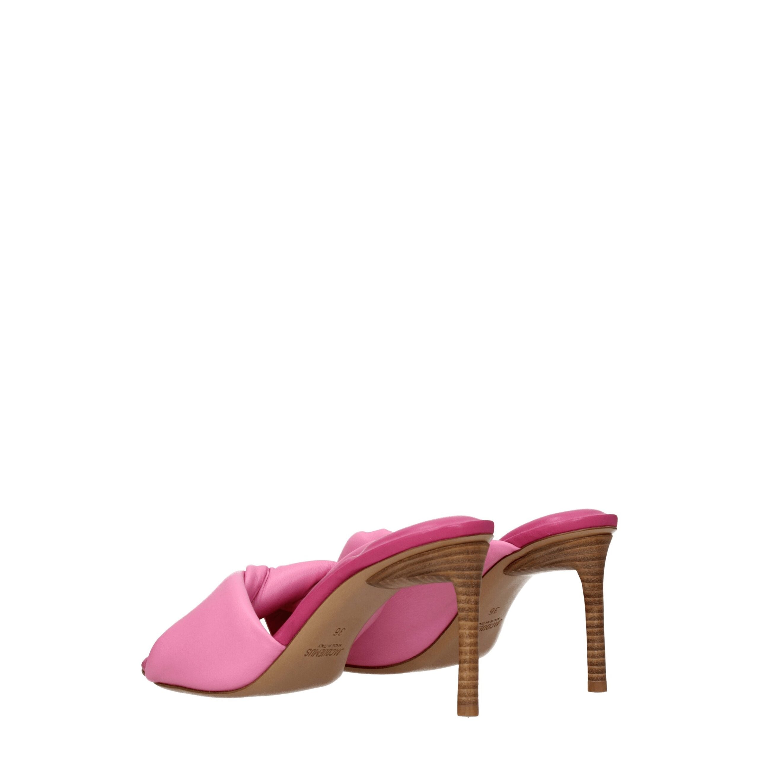 Jacquemus Pink Leather Sandals