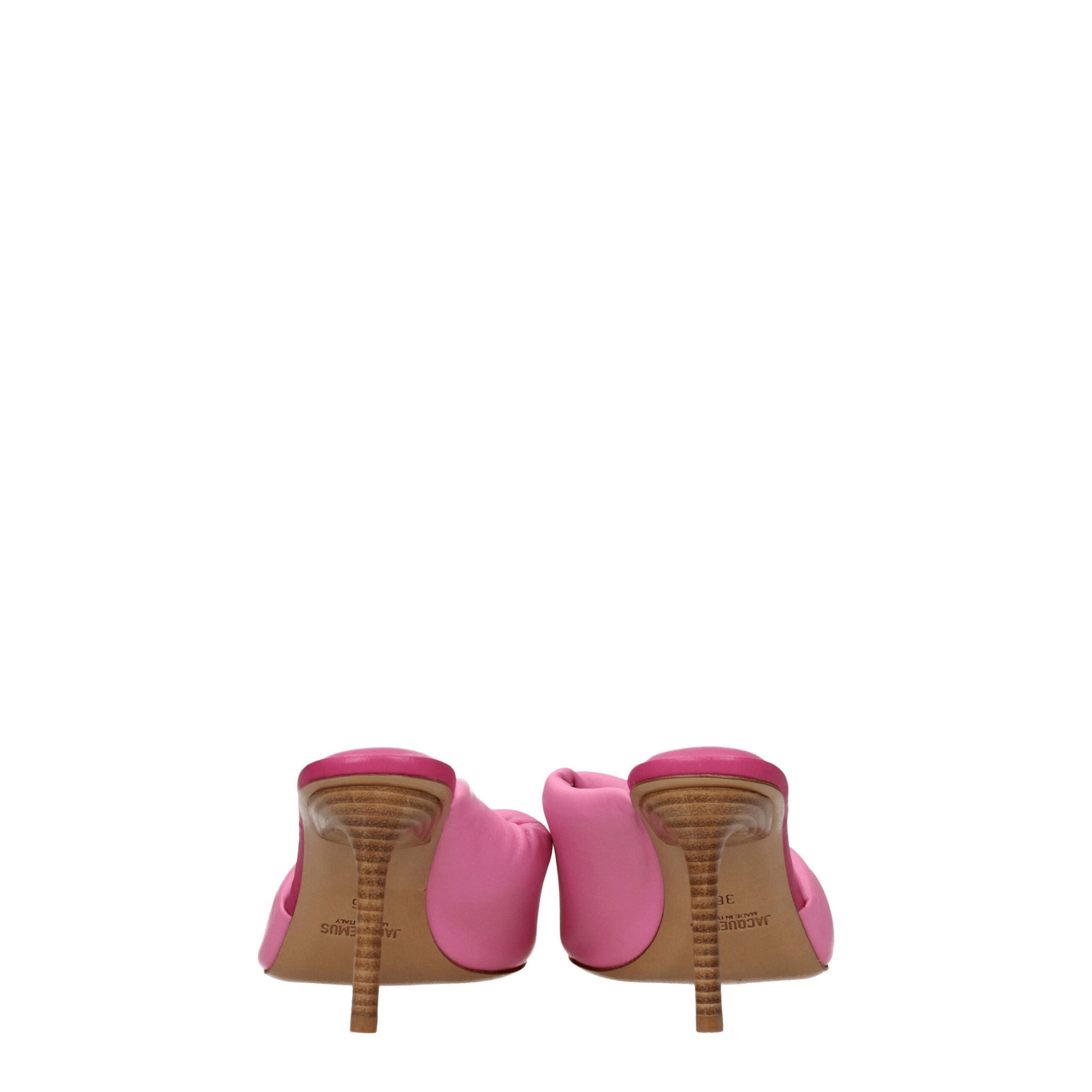 Jacquemus Pink Leather Sandals