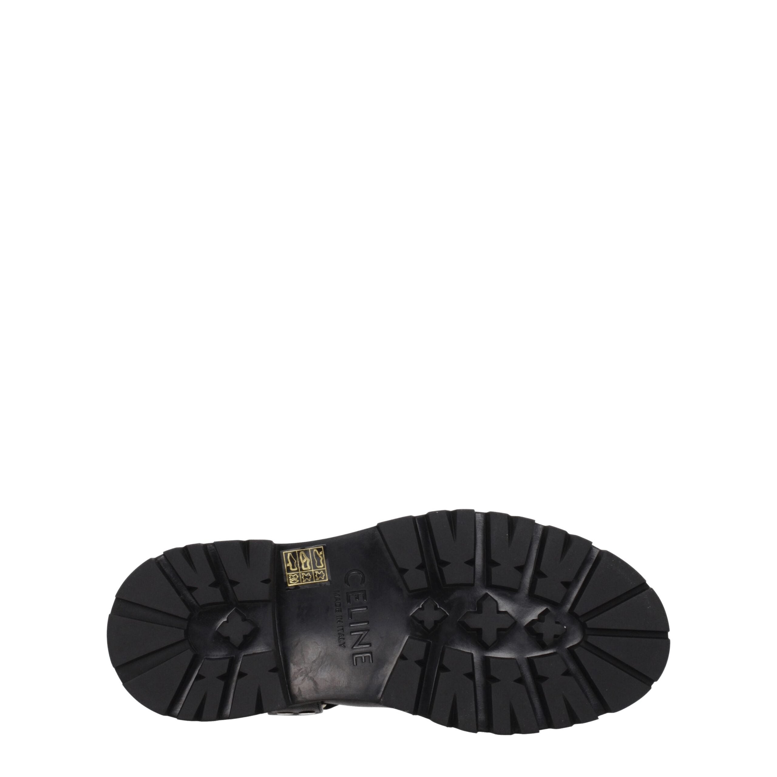 Celine Gold Leather Ankle