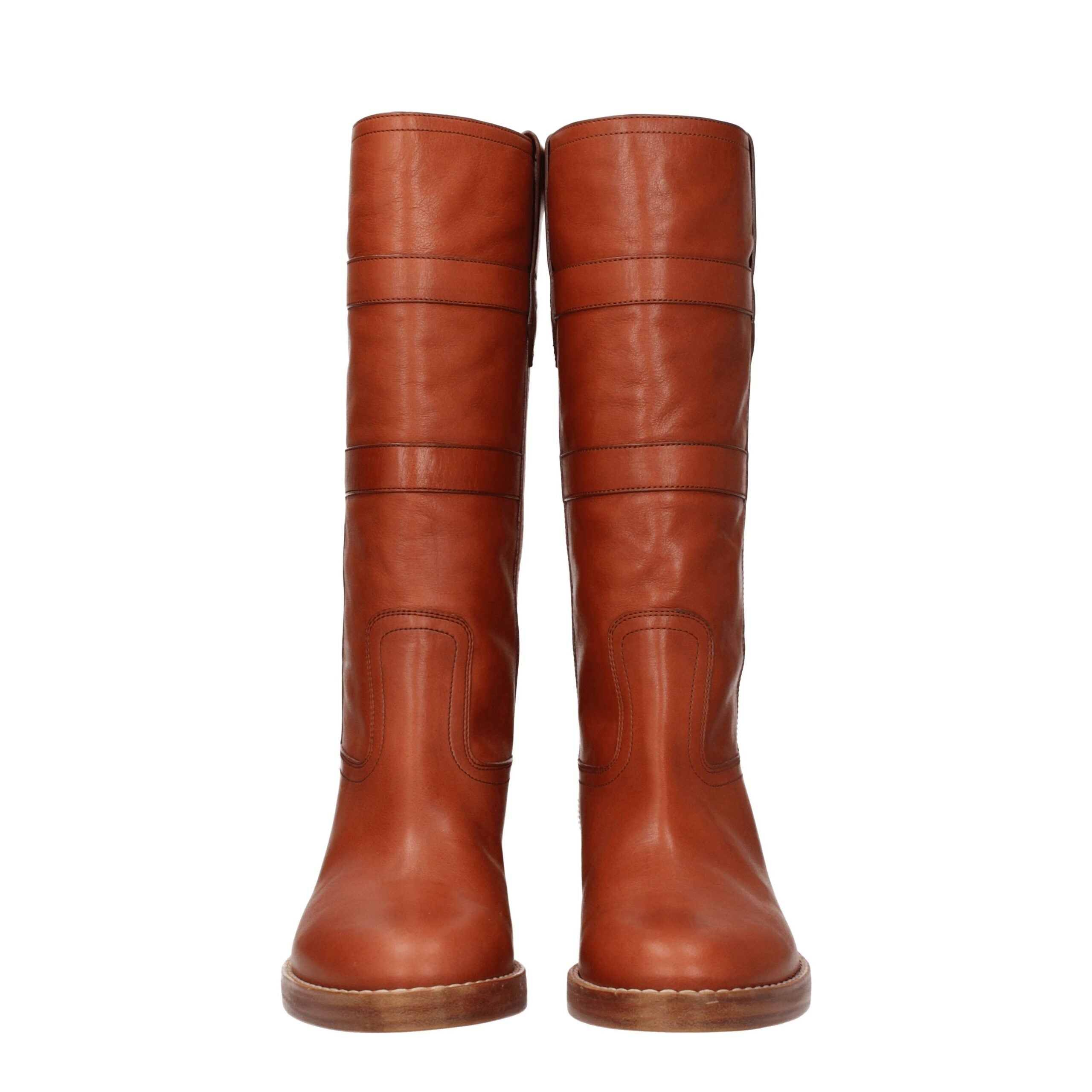 Celine Brown Leather Boot