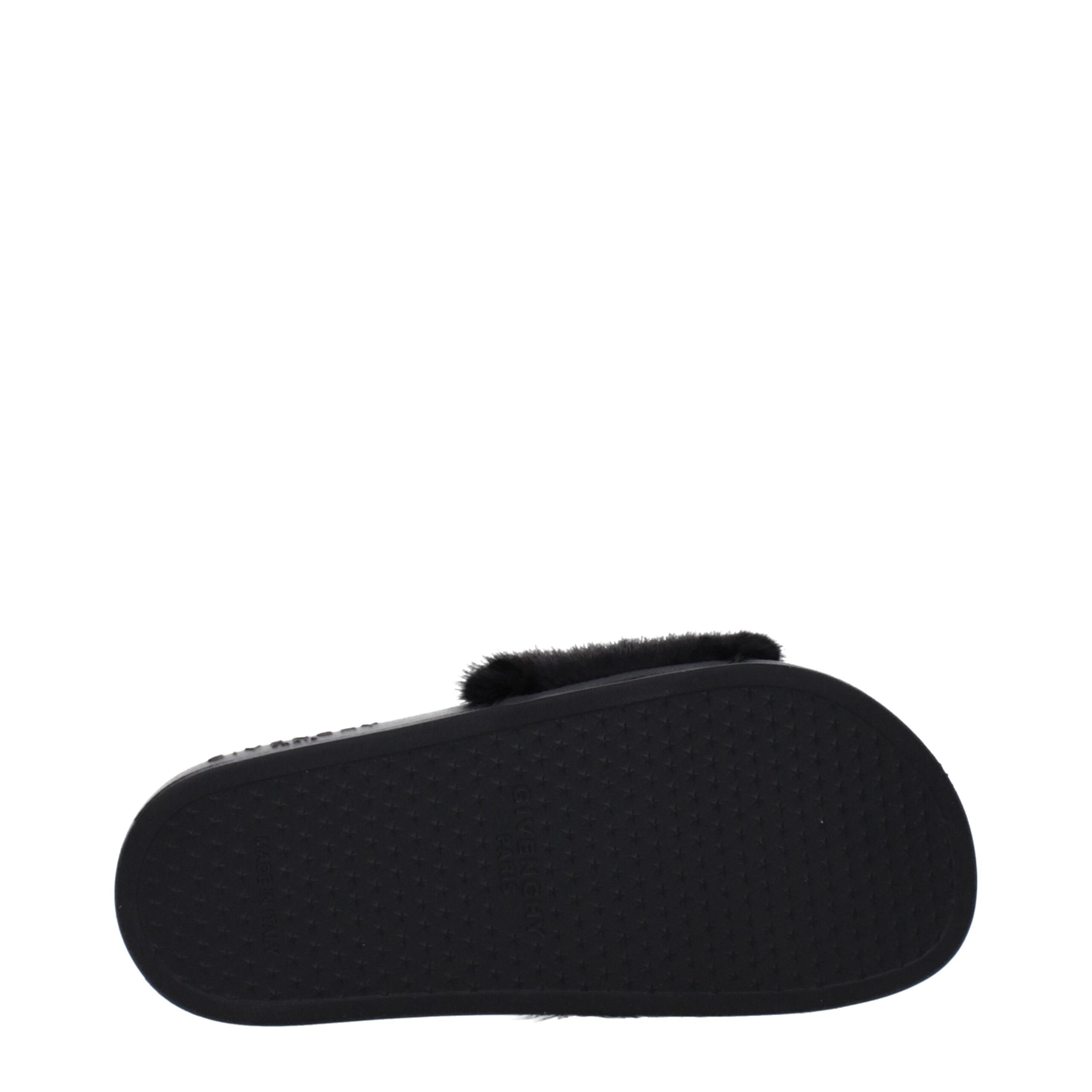 Givenchy Black Cotton Slippers