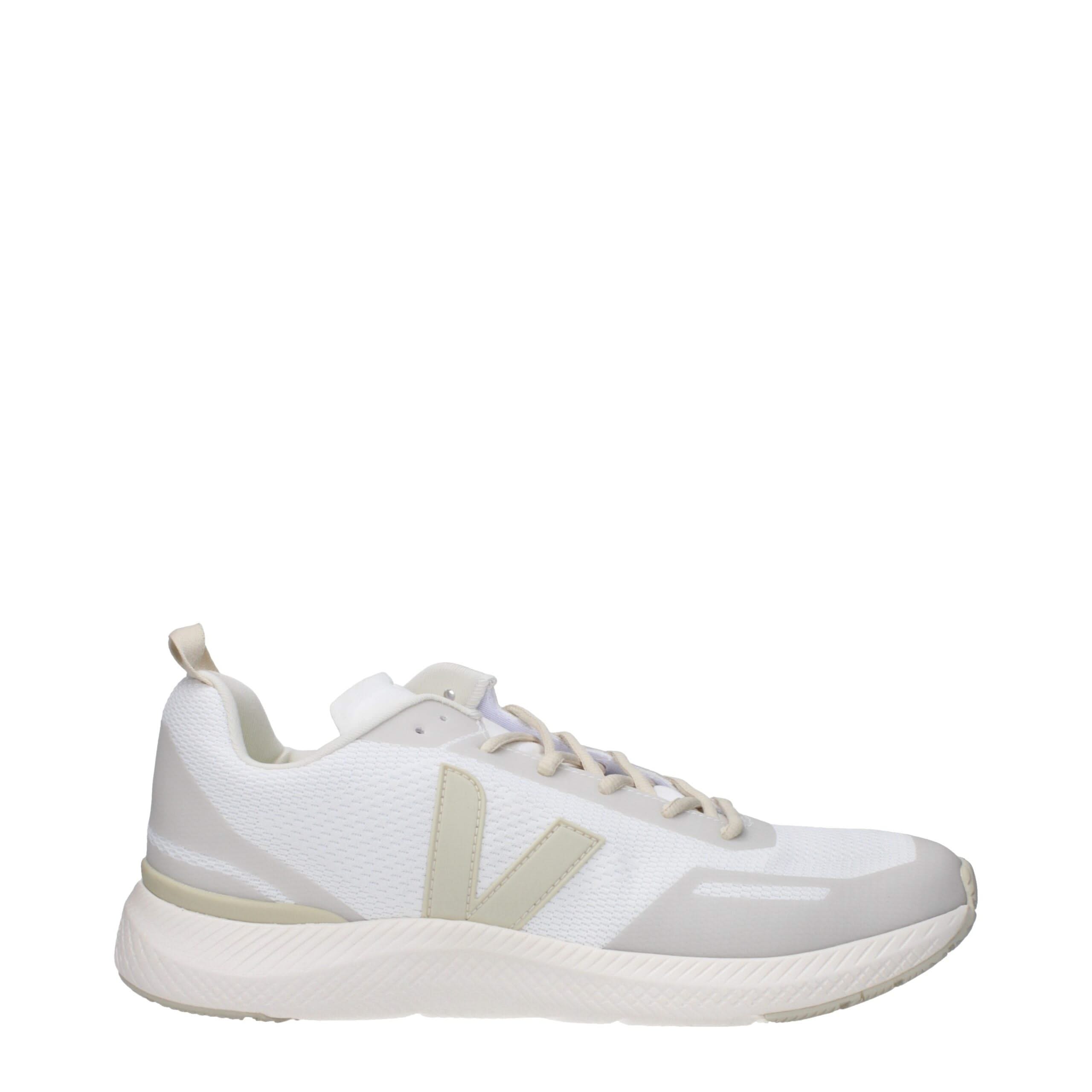 Veja White Fabric Sneakers