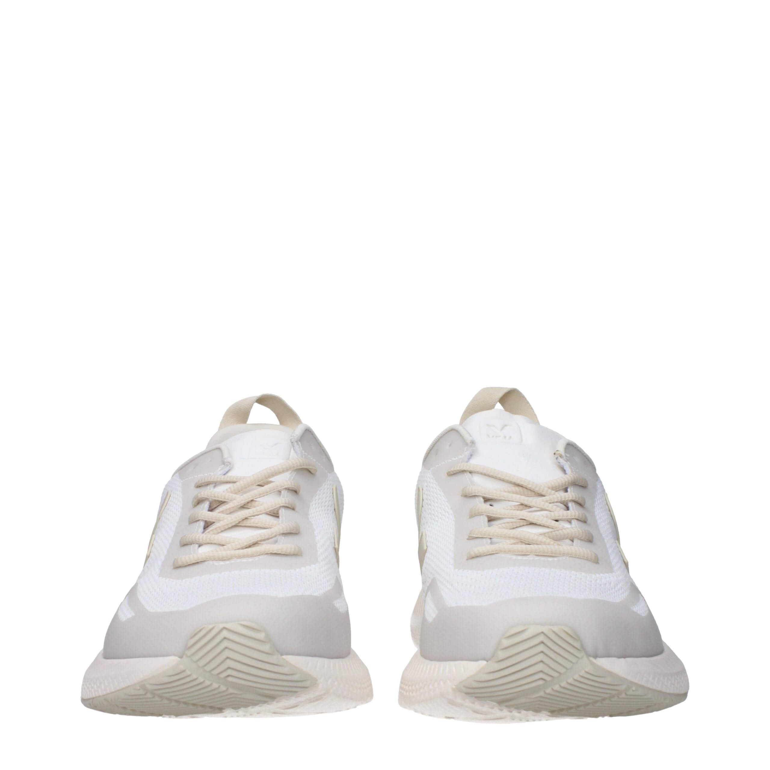 Veja White Fabric Sneakers