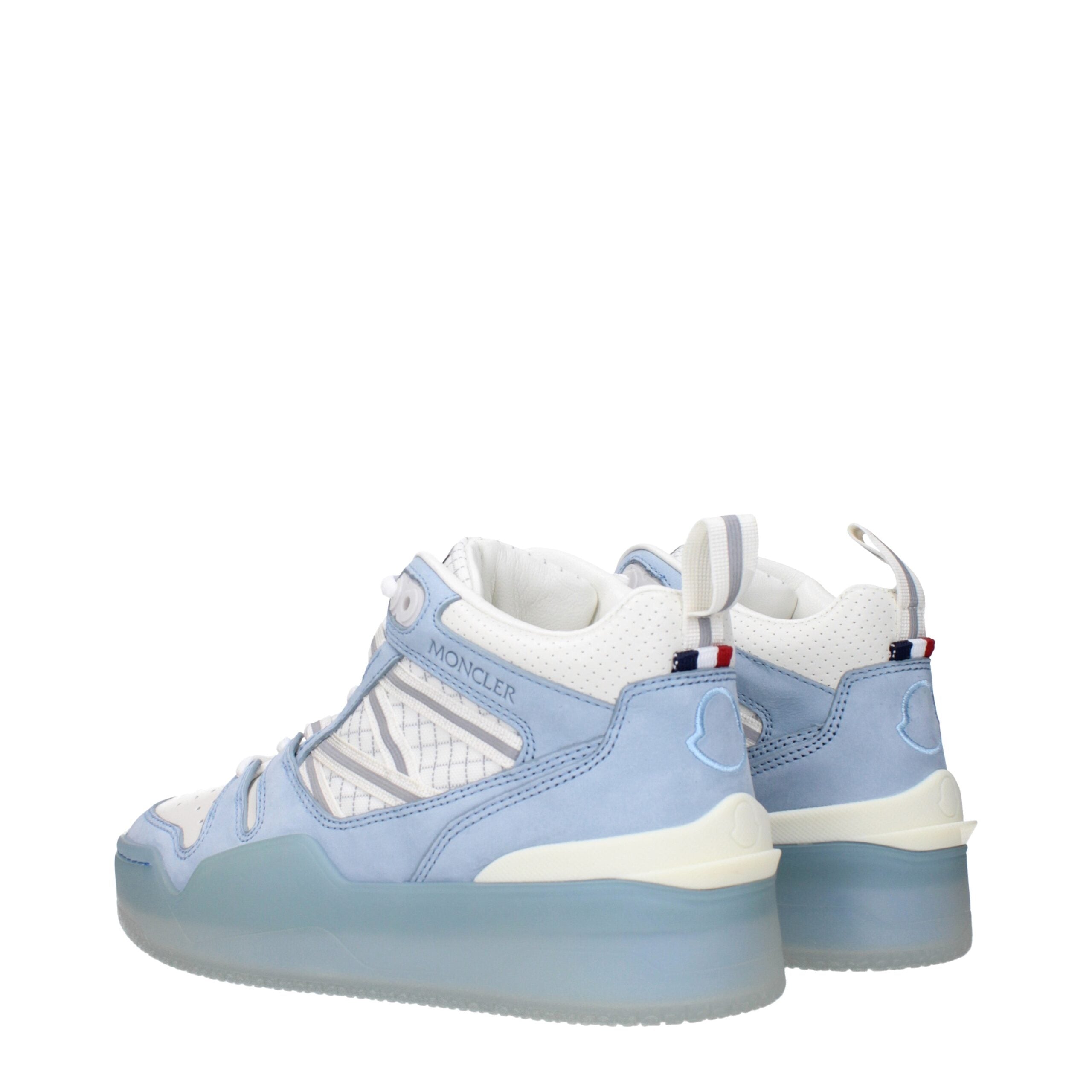 Moncler White Leather Sneakers