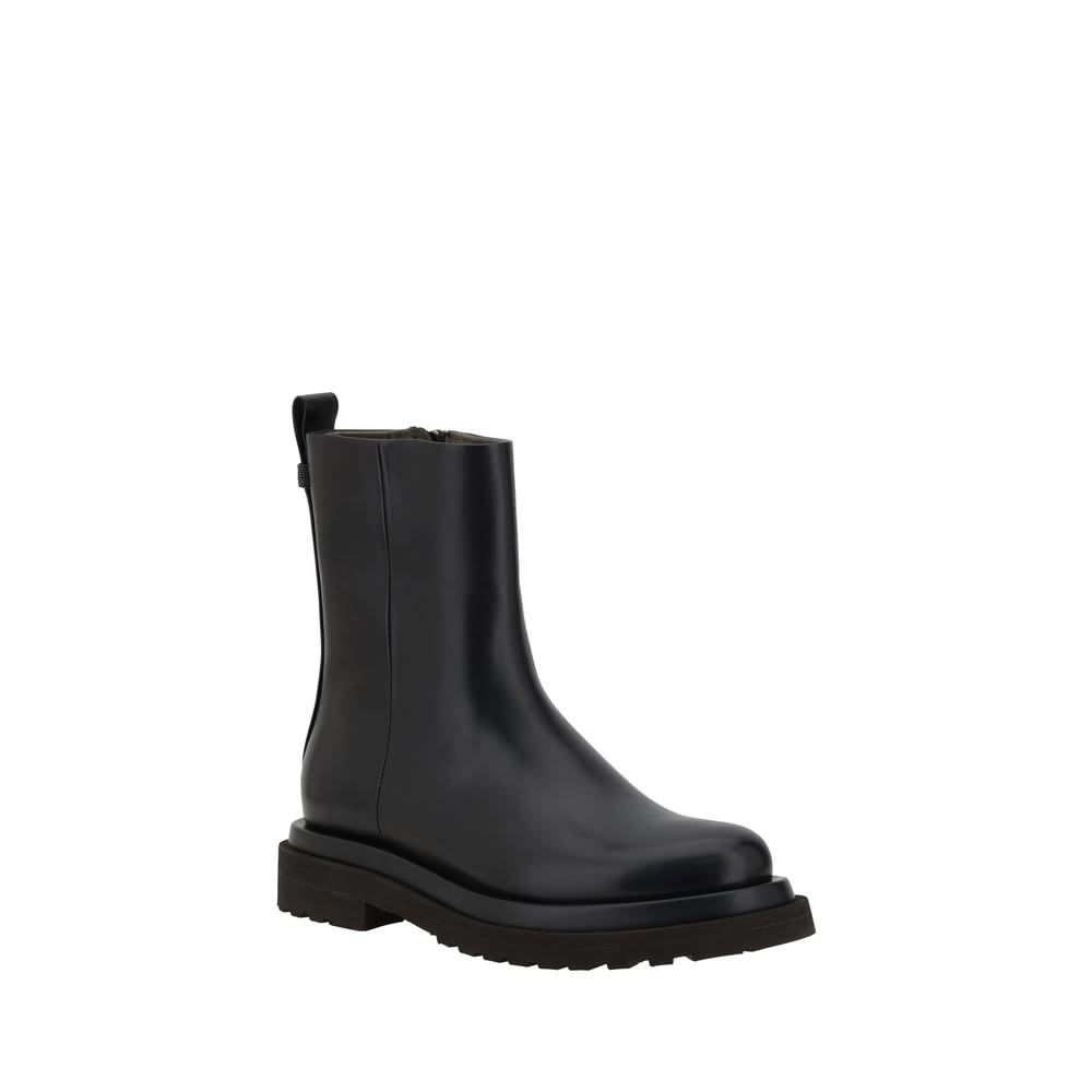 Brunello Cucinelli Leather Ankle Boots