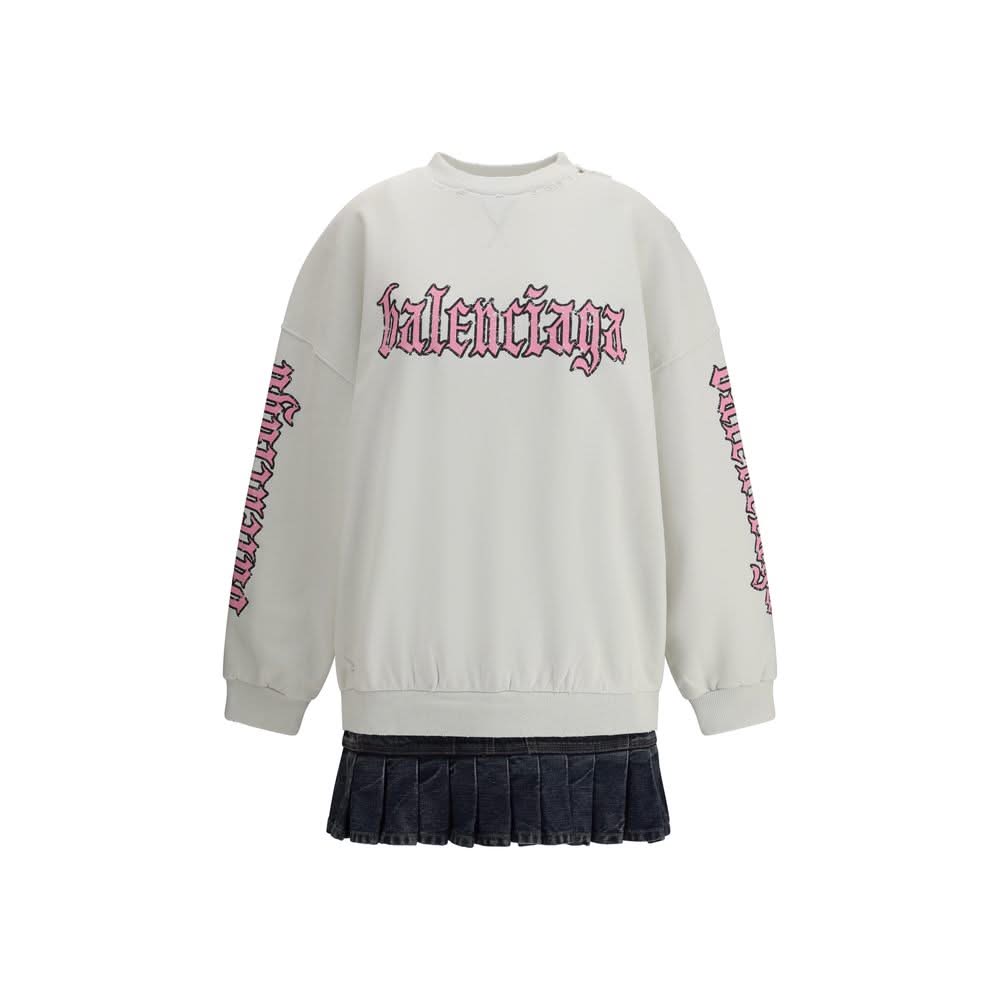 Balenciaga Sweatshirt Dress with logo