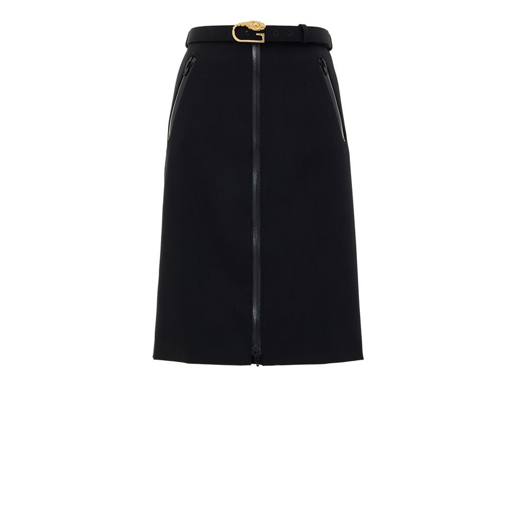 Gucci Black Wool Skirt