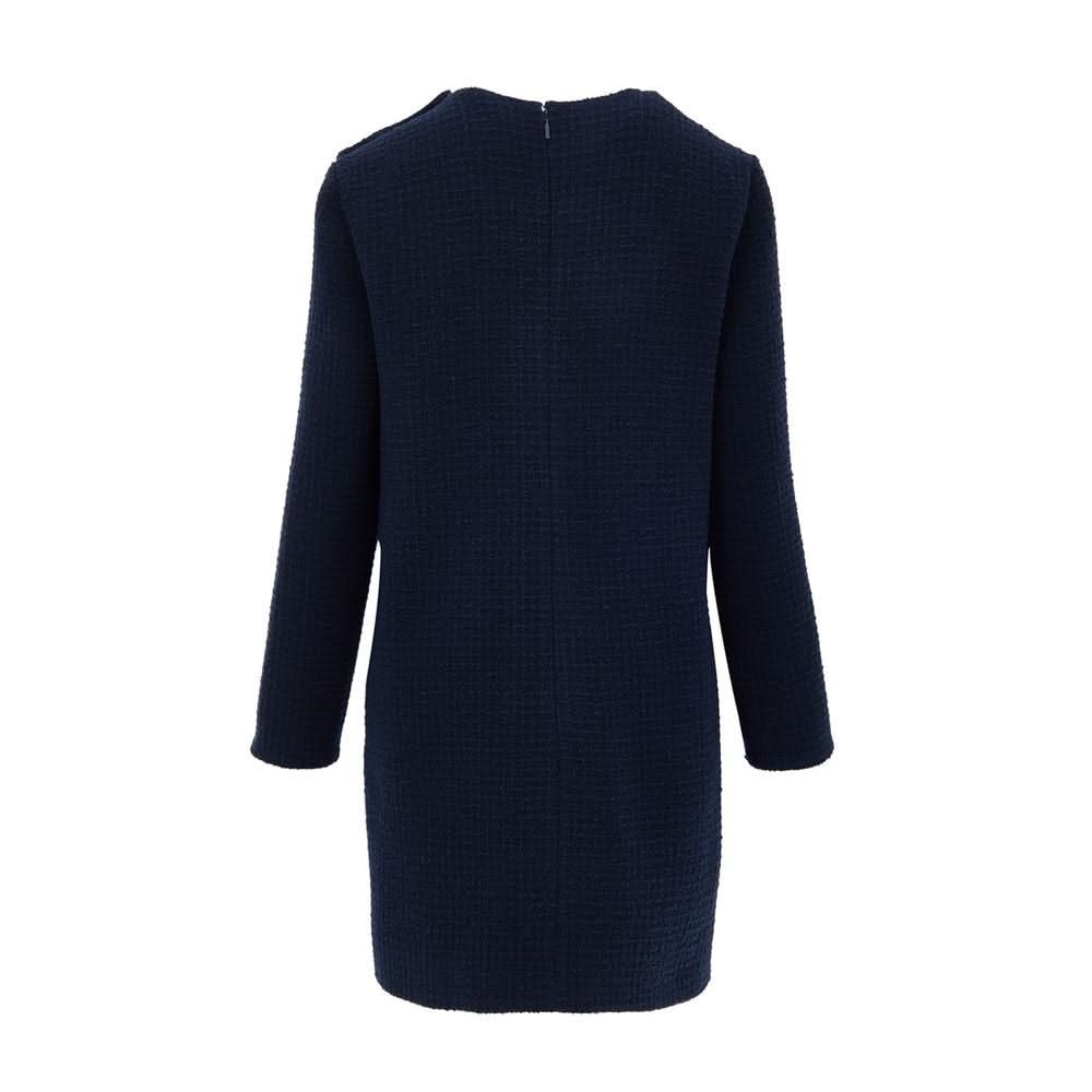 Gucci Navy Blue Wool Dress