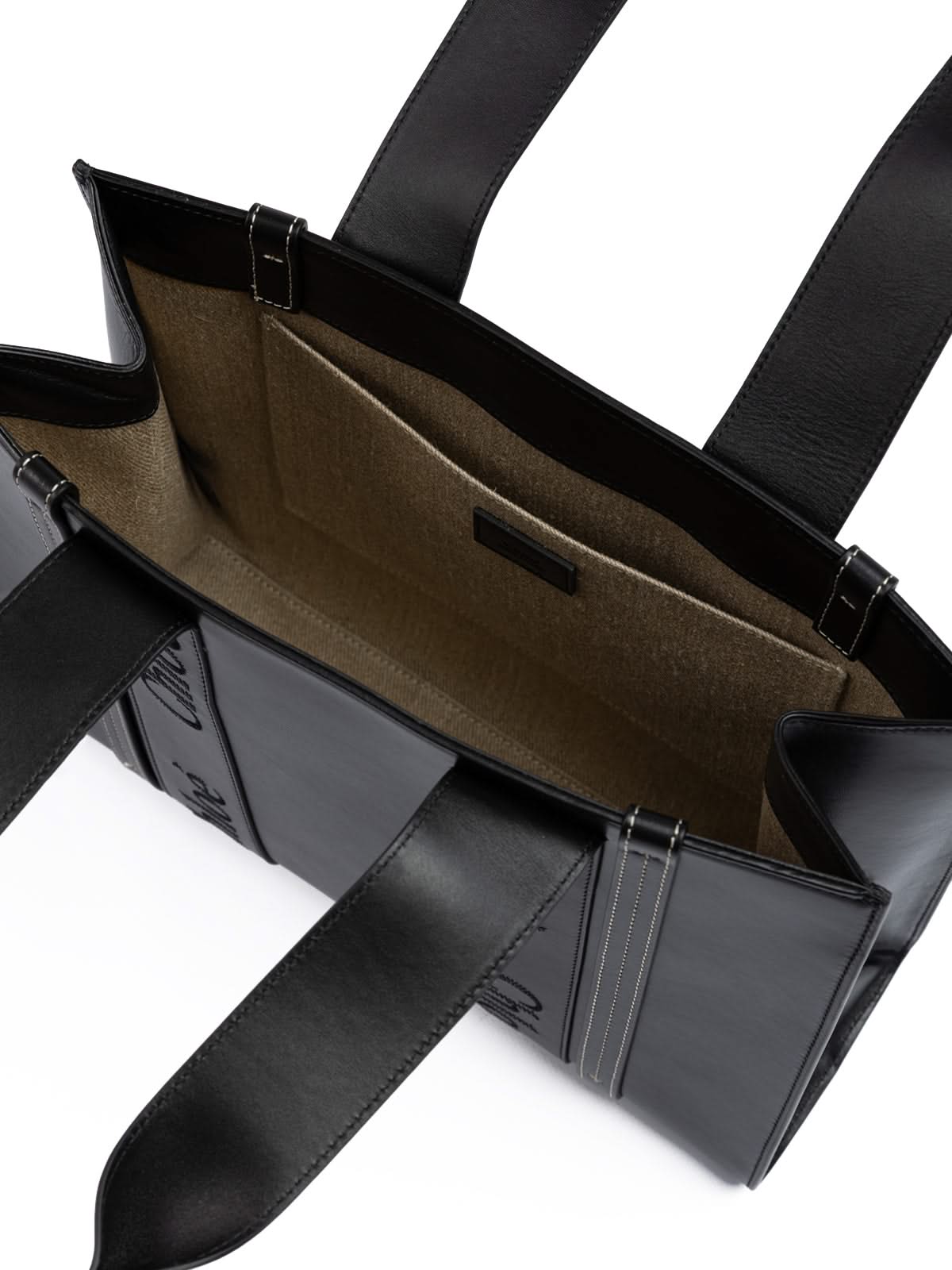 Chloé Black Woody Tote Bag