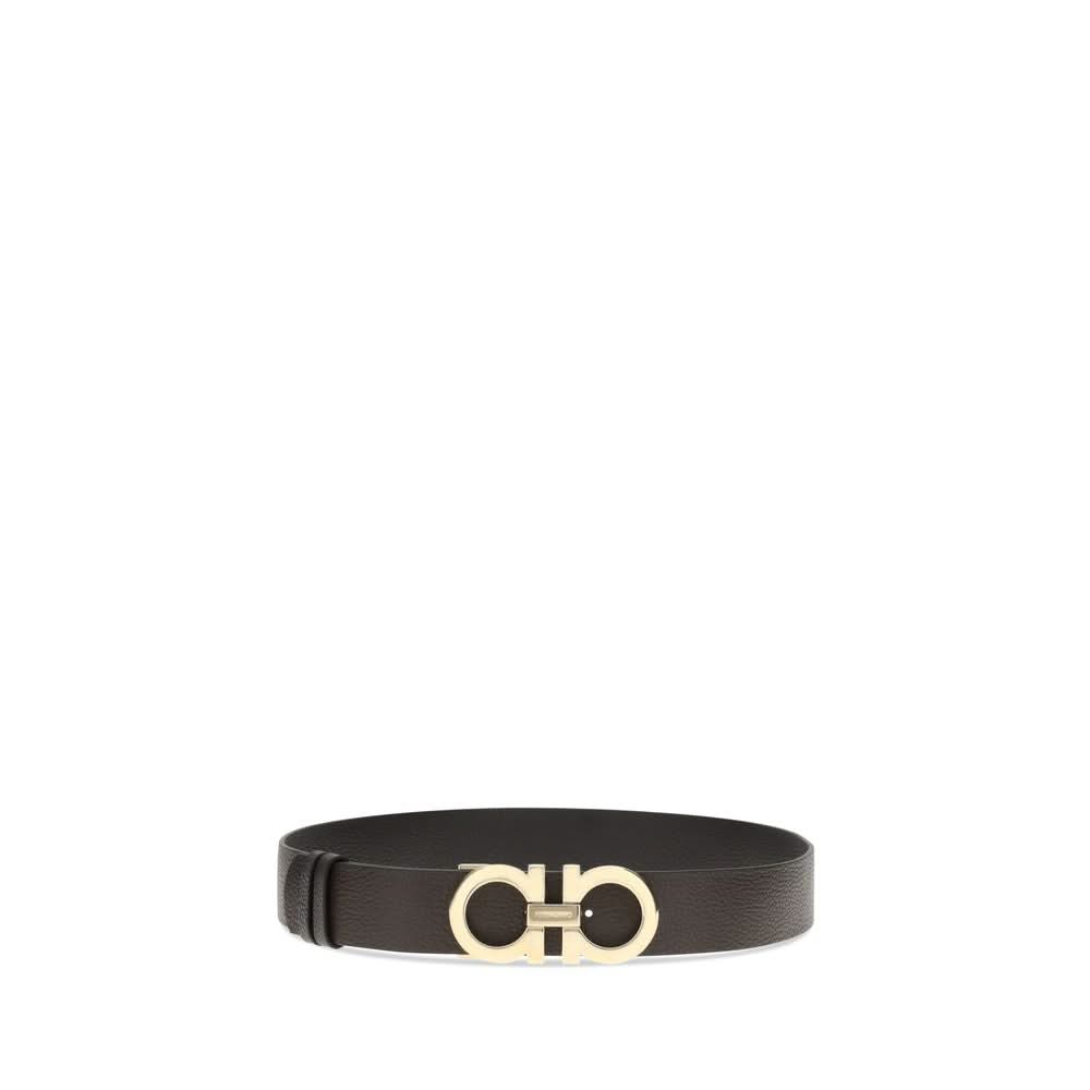Ferragamo Brown Calf Leather Bos Taurus Belt