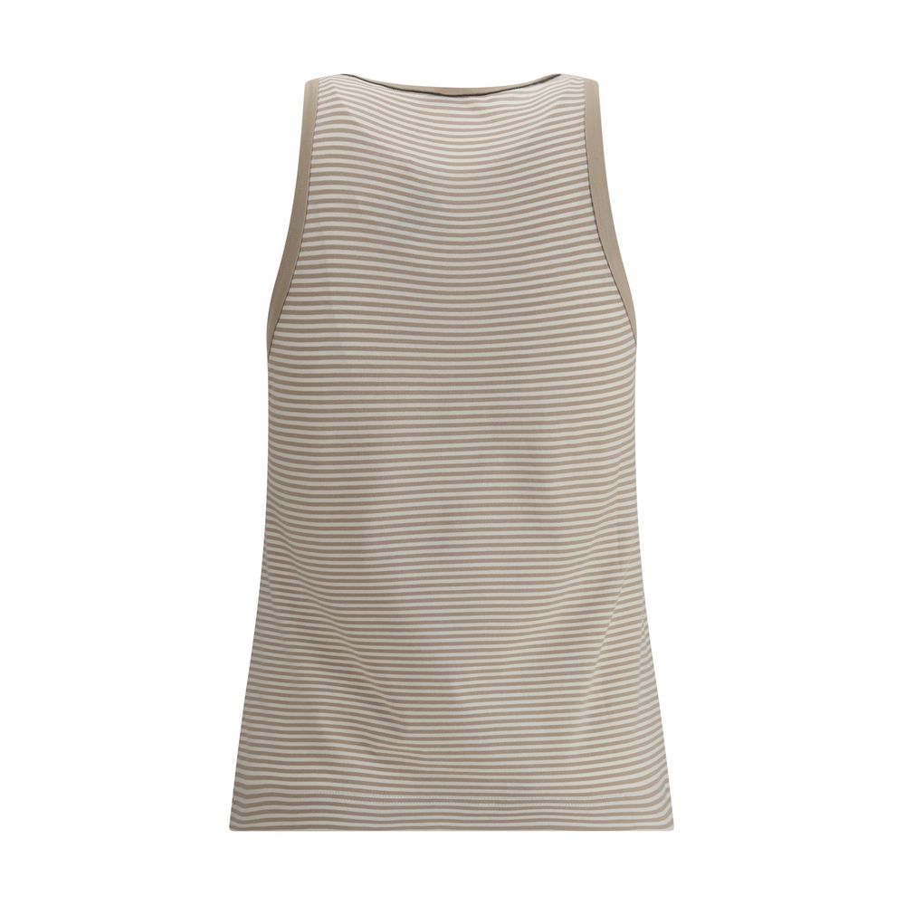 Brunello Cucinelli Striped Tank Top