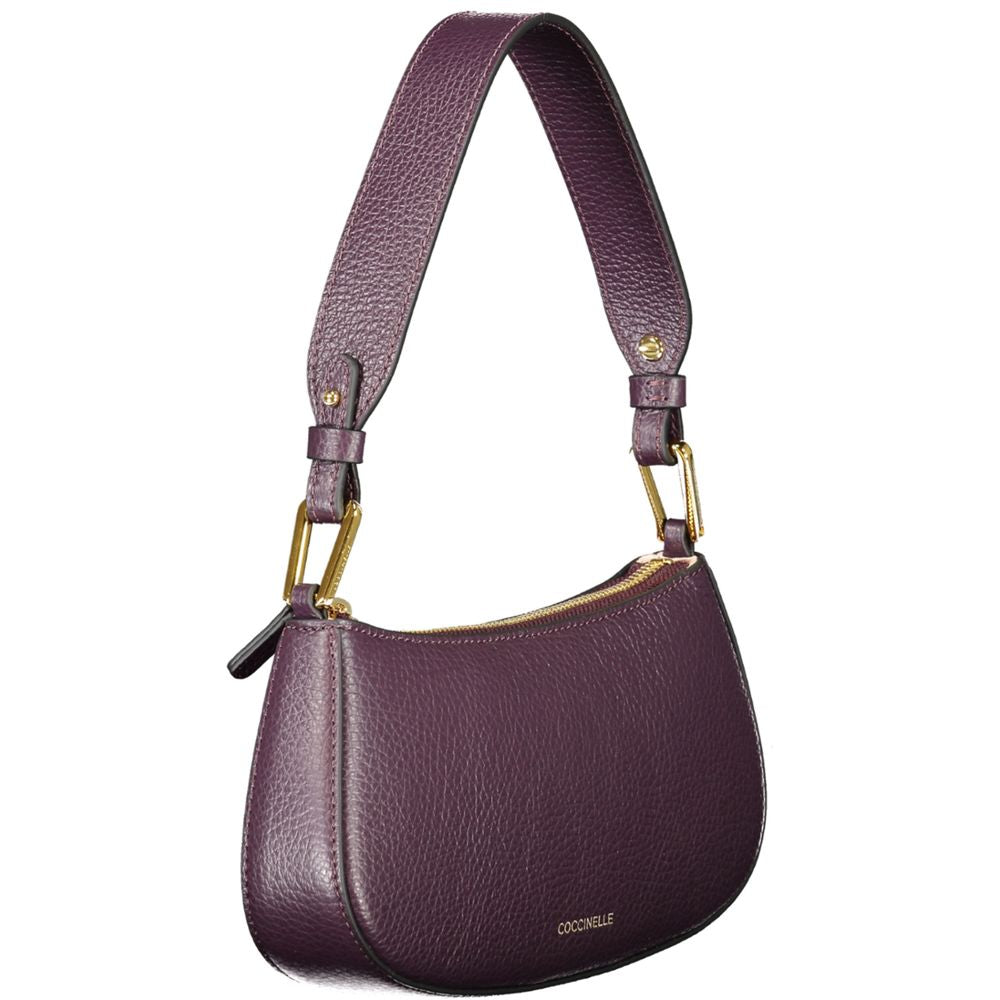 Coccinelle Purple Leather Handbag