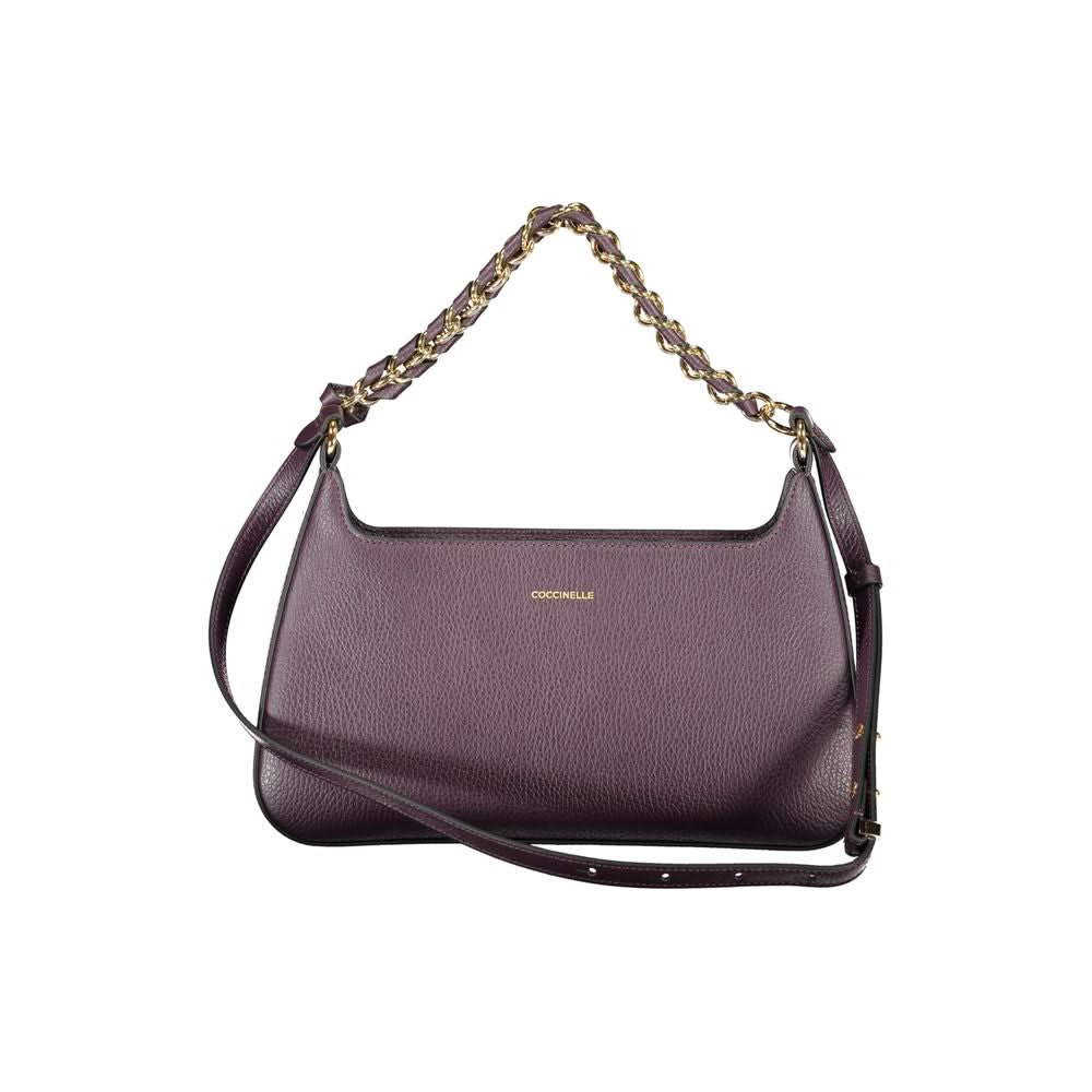 Coccinelle Purple Leather Handbag