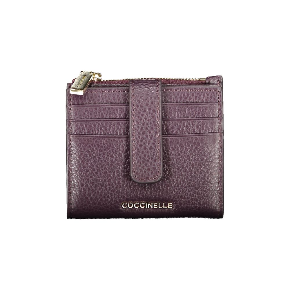 Coccinelle Purple Leather Wallet