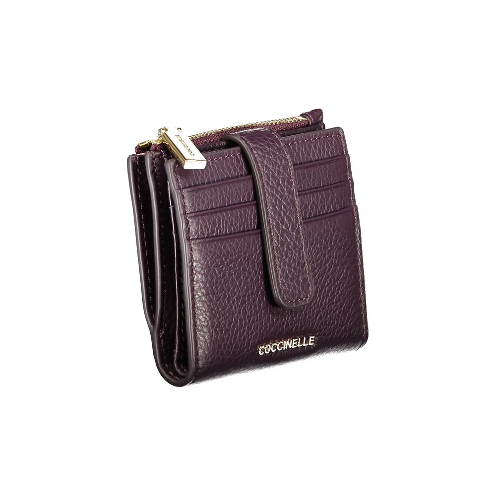 Coccinelle Purple Leather Wallet