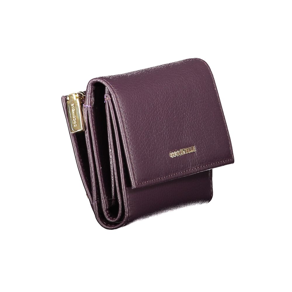 Coccinelle Purple Leather Wallet
