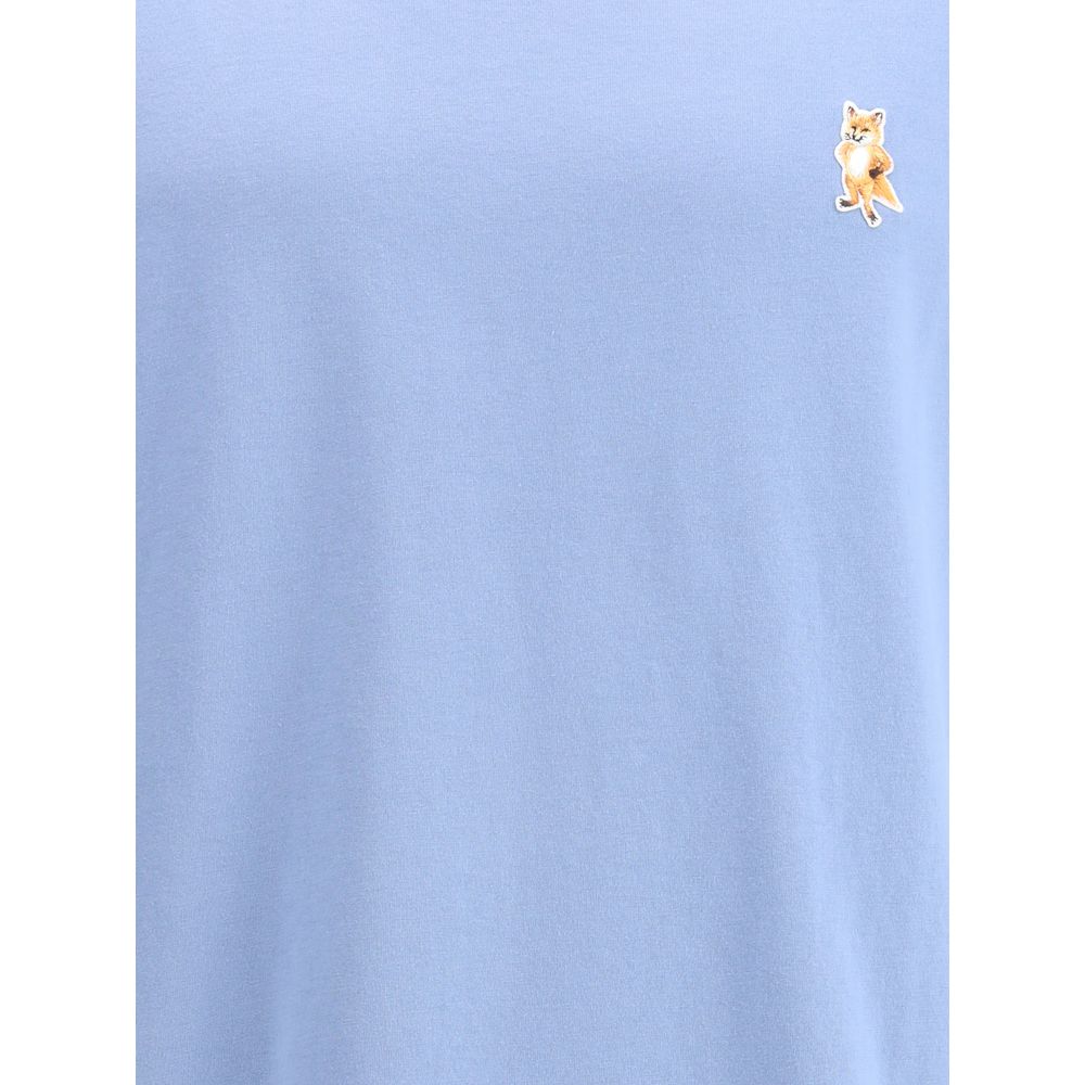 Maison Kitsuné Light Blue Cotton T-Shirt