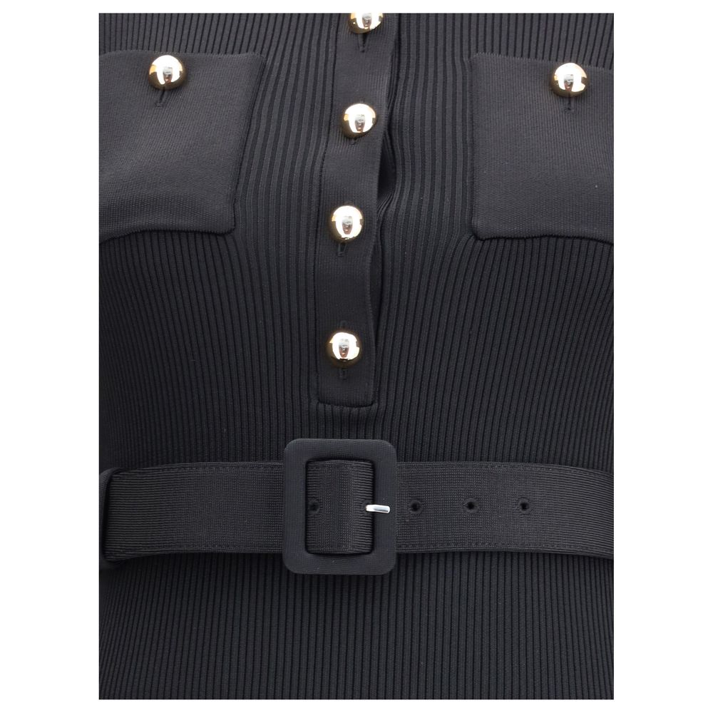 Self-Portrait Long ribbed Dress