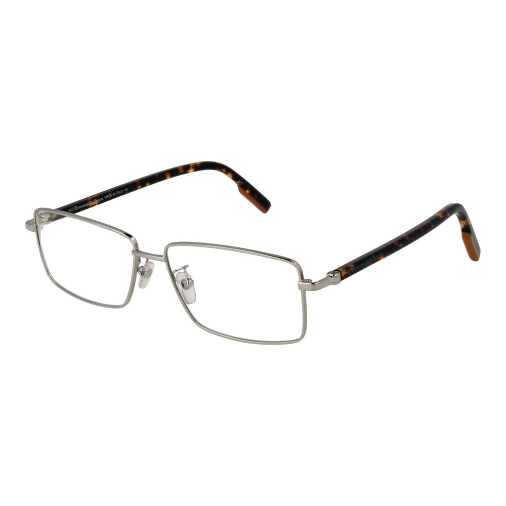 Ermenegildo Zegna Silver Men Optical Frames