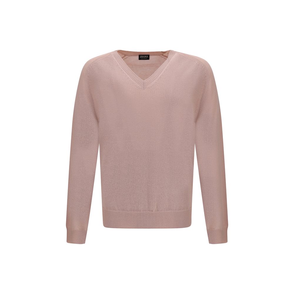 ZEGNA V-neck cashmere sweate