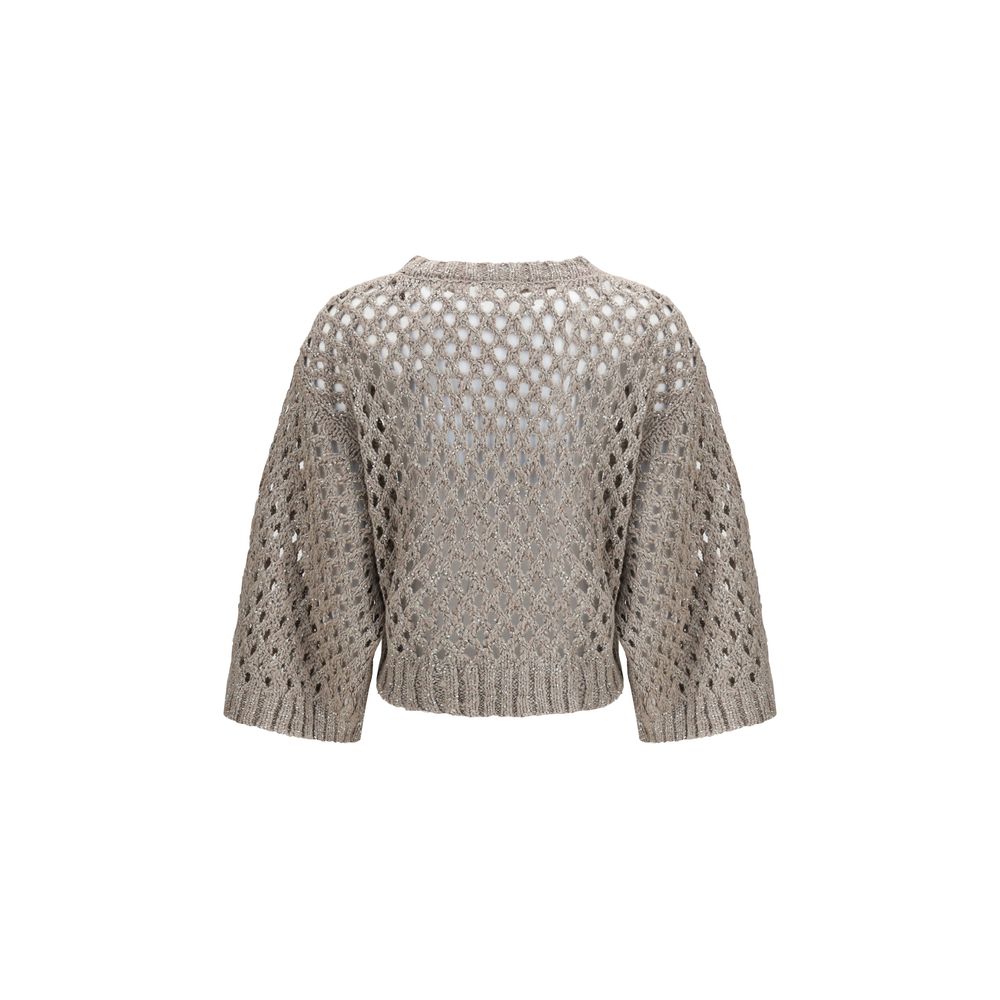 Brunello Cucinelli Dazzling Net Sweater