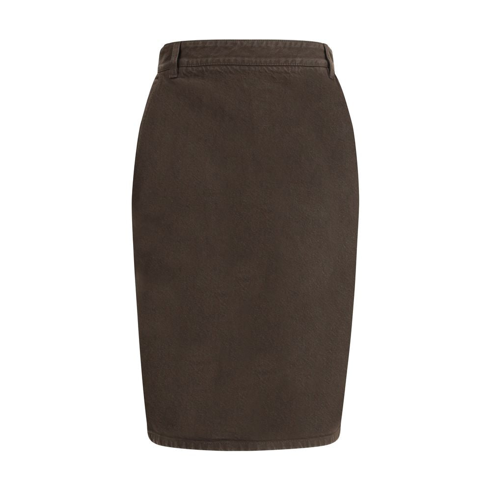 Saint Laurent Denim Pencil Skirt
