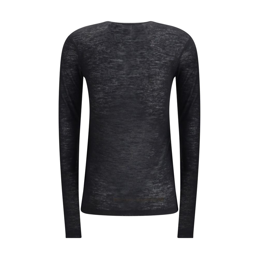Saint Laurent Short-sleeved T-shirt in Cashmere and Silk