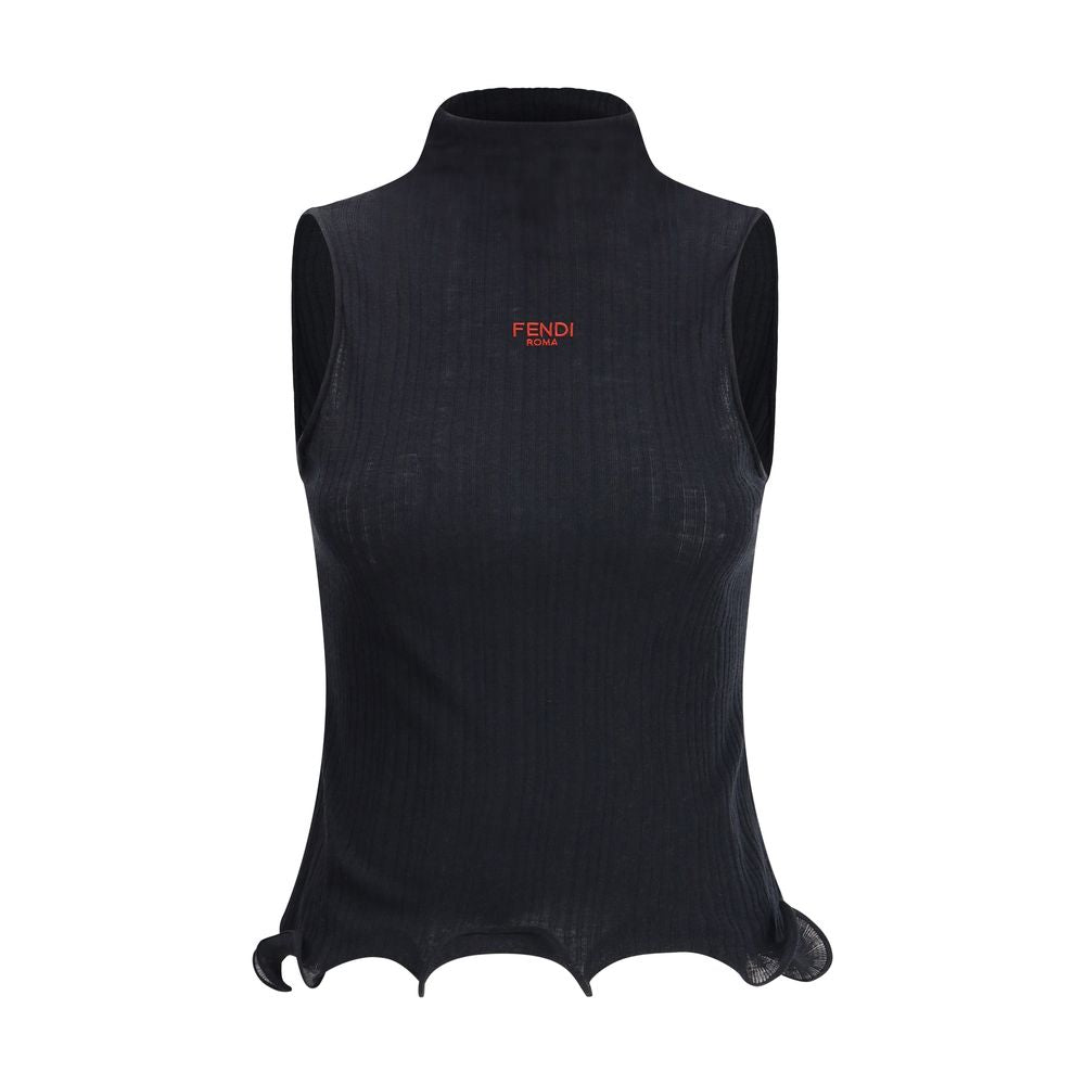 Fendi Sleeveless Virgin Wool Top