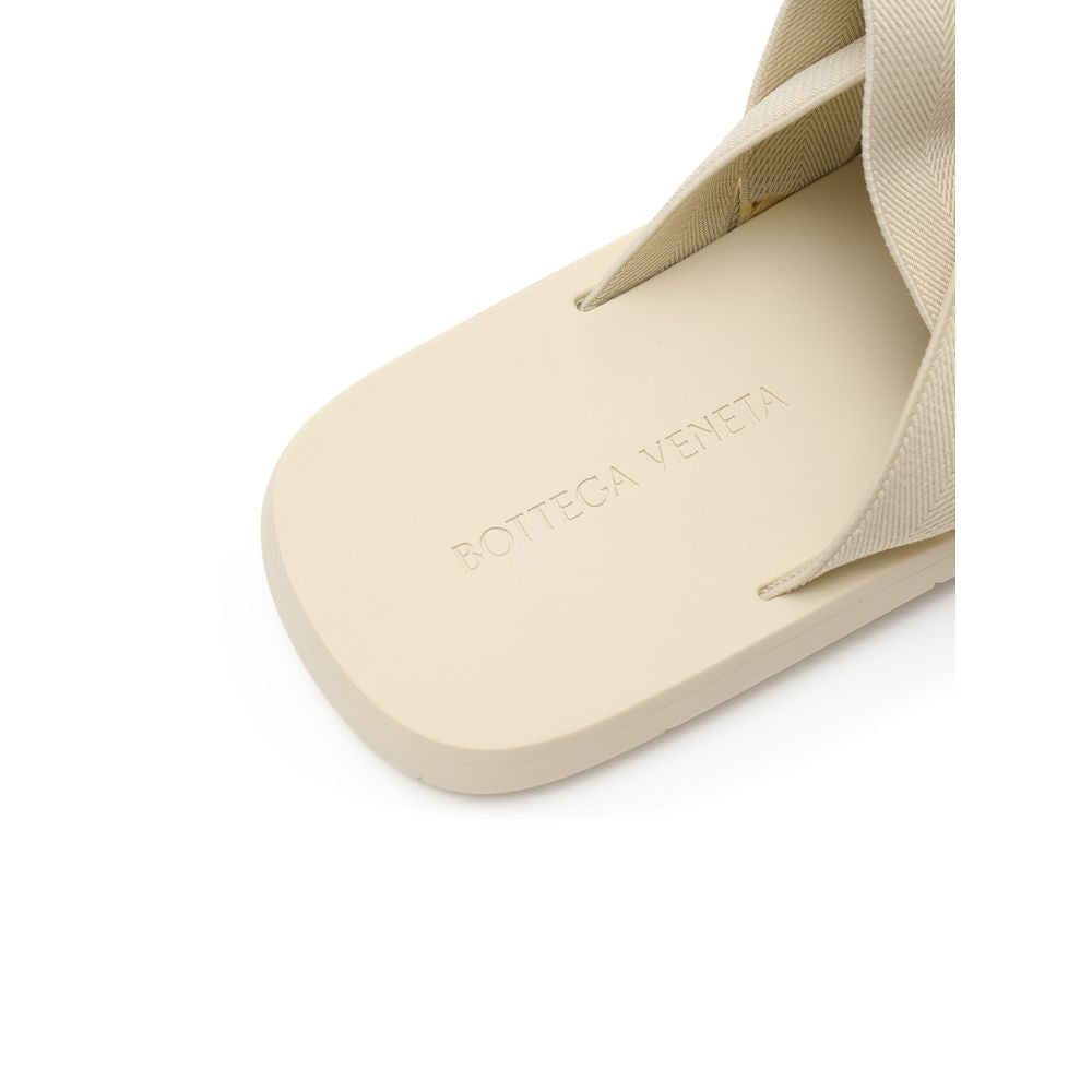 Bottega Veneta Beige Fabric Slipper
