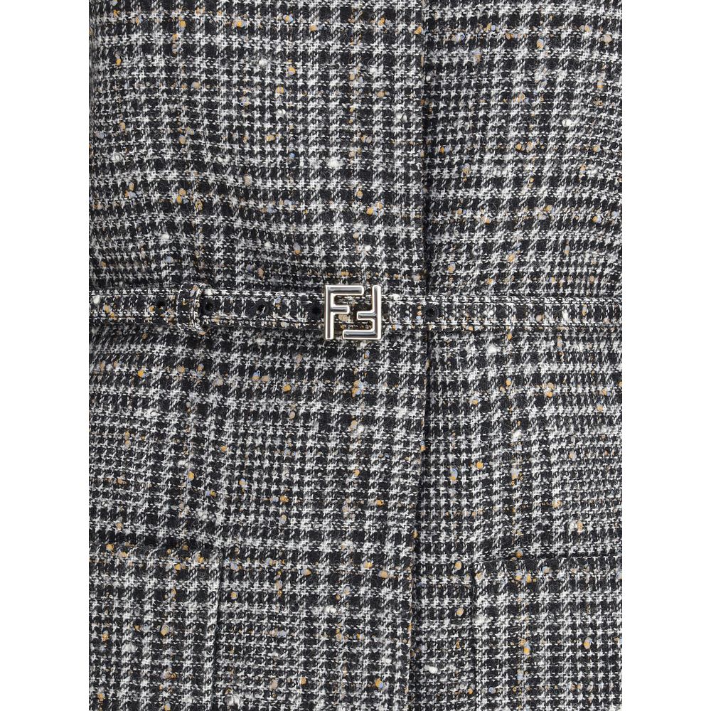 Fendi Wool and cotton tweed Blouson Jacket