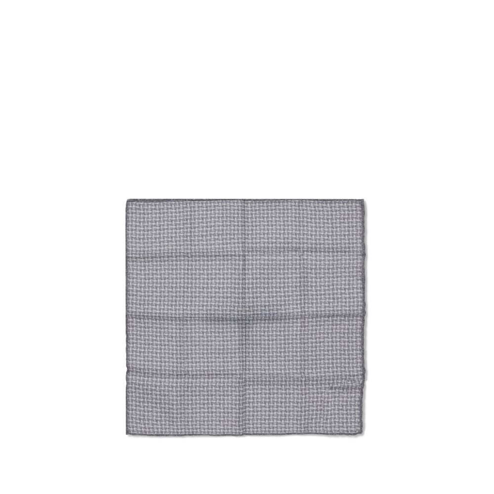 Brunello Cucinelli Silk Pocket Square with woven design