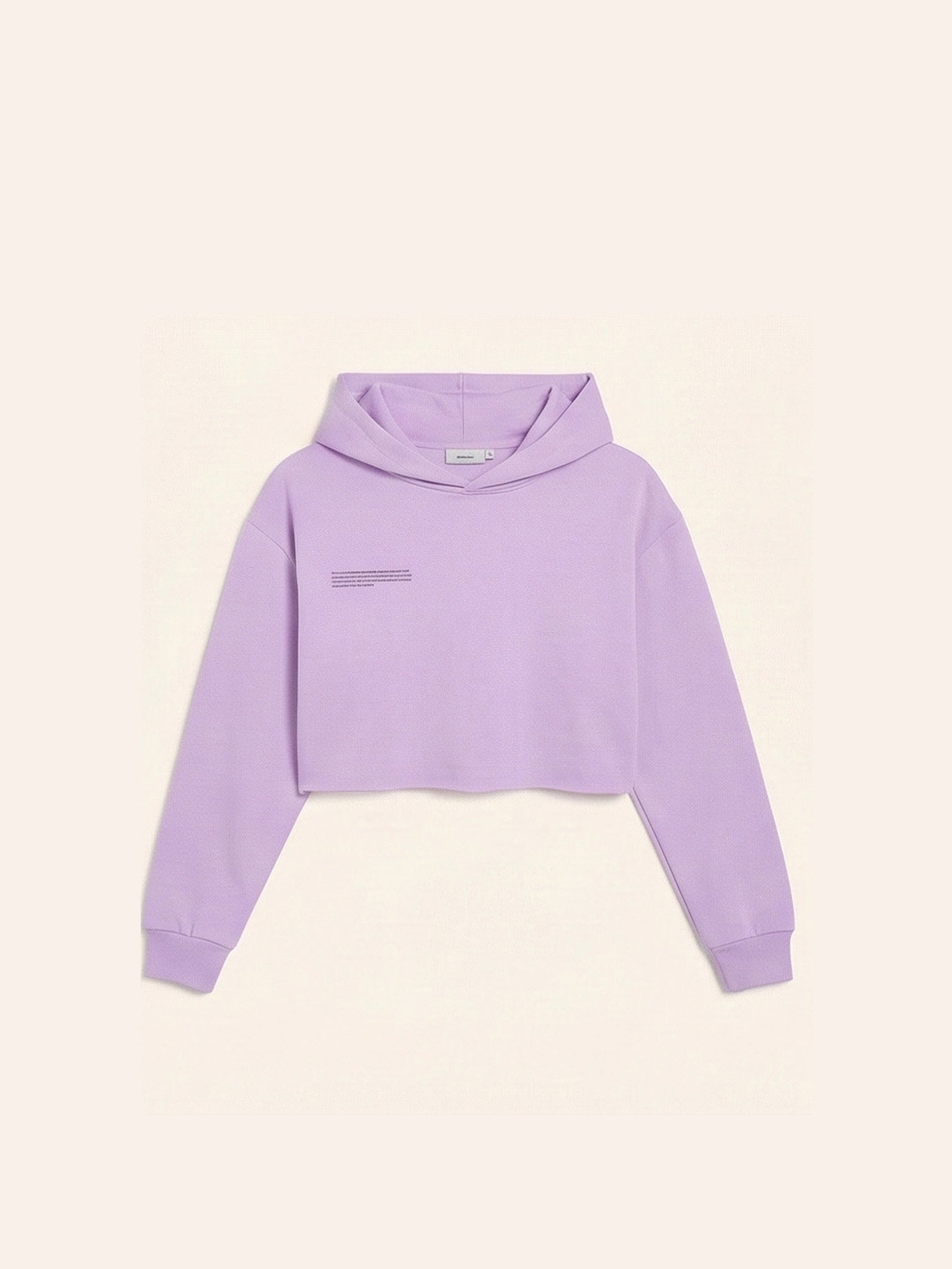 Cropped Midweight Hoodie - Orchid Purple