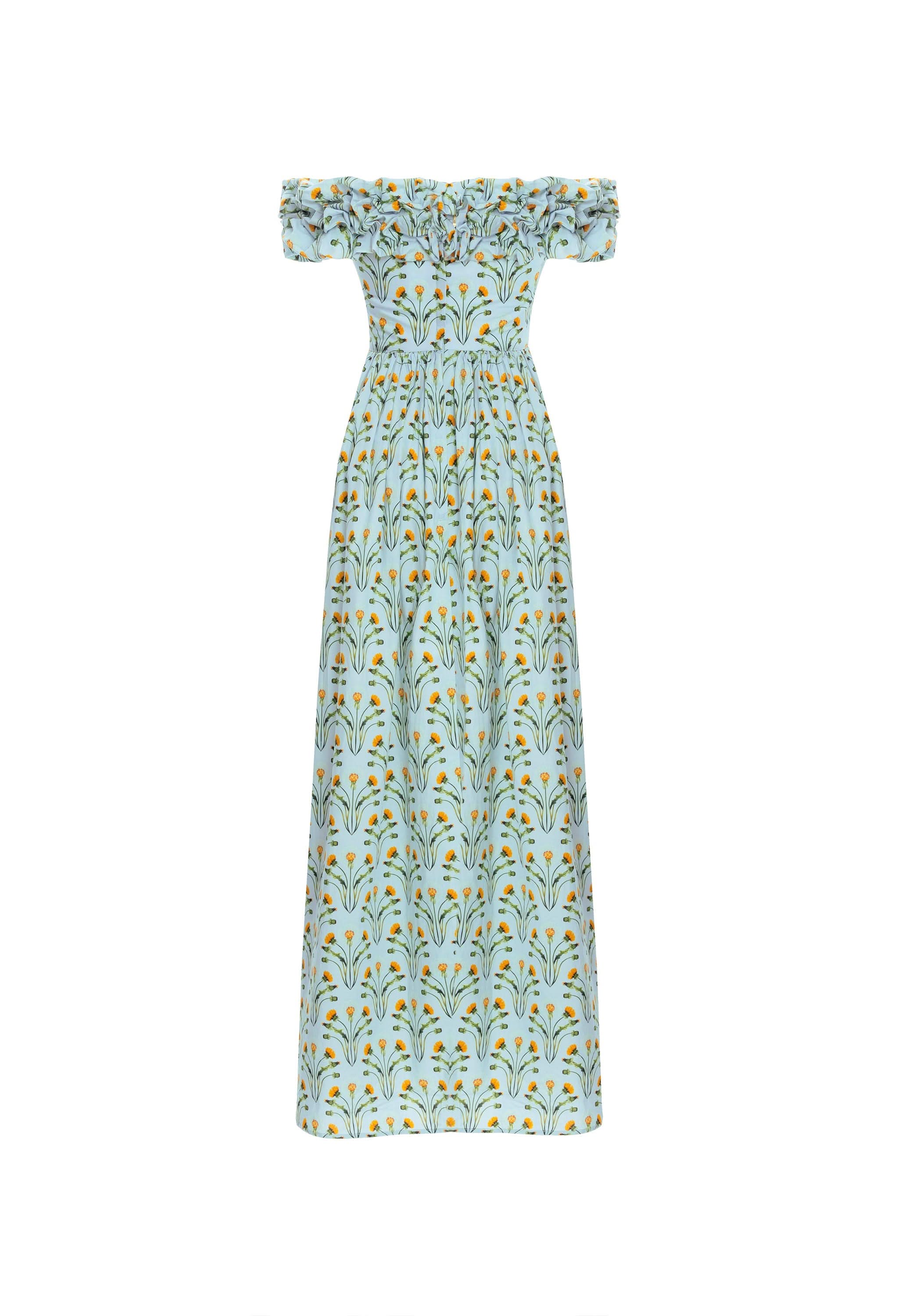 Espliego-Diente-De-Leon-Amanecer-Cotton-Poplin-Maxi-Dress-11261