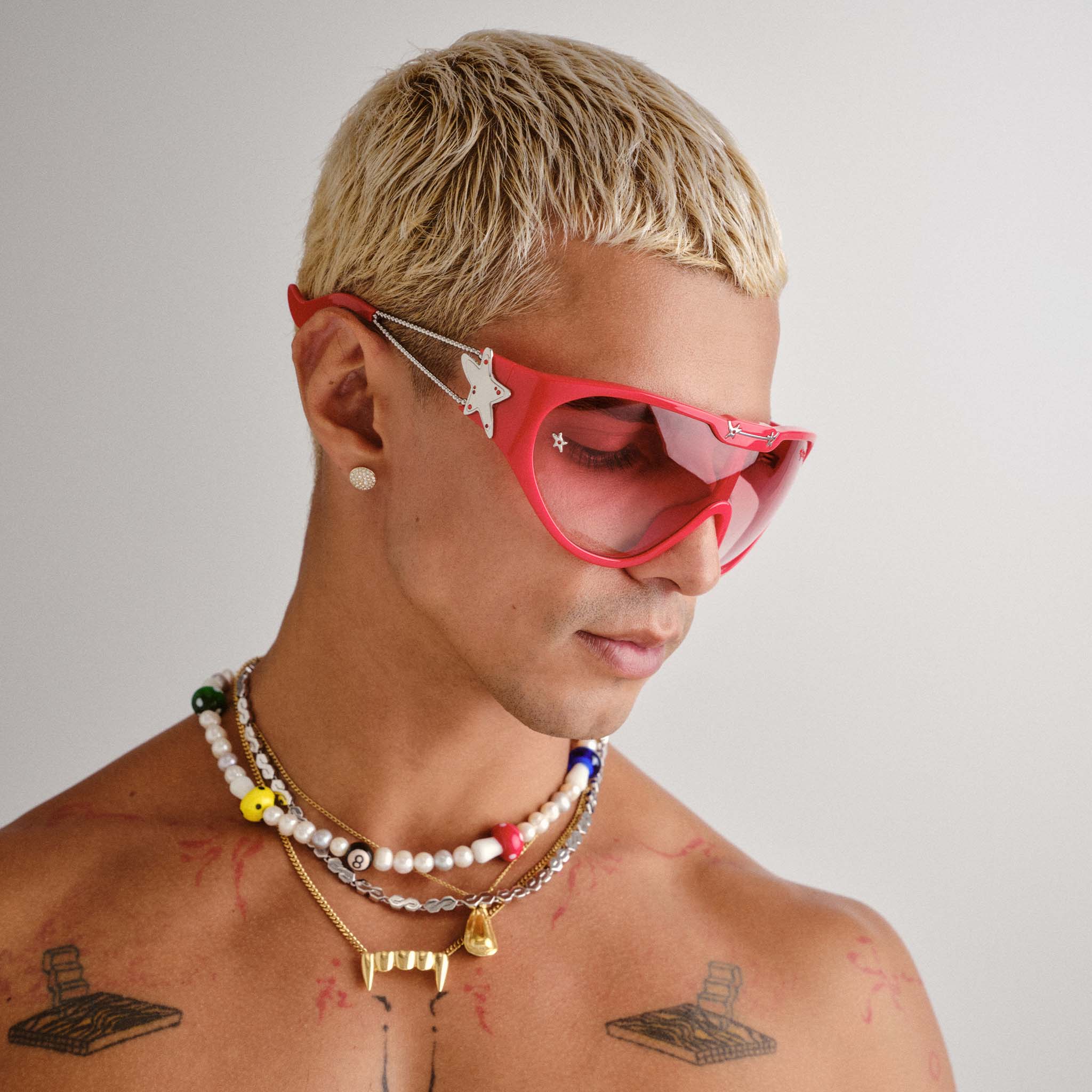 NEPO BABY | FLAME RED | RED GRAD | SUNGLASSES