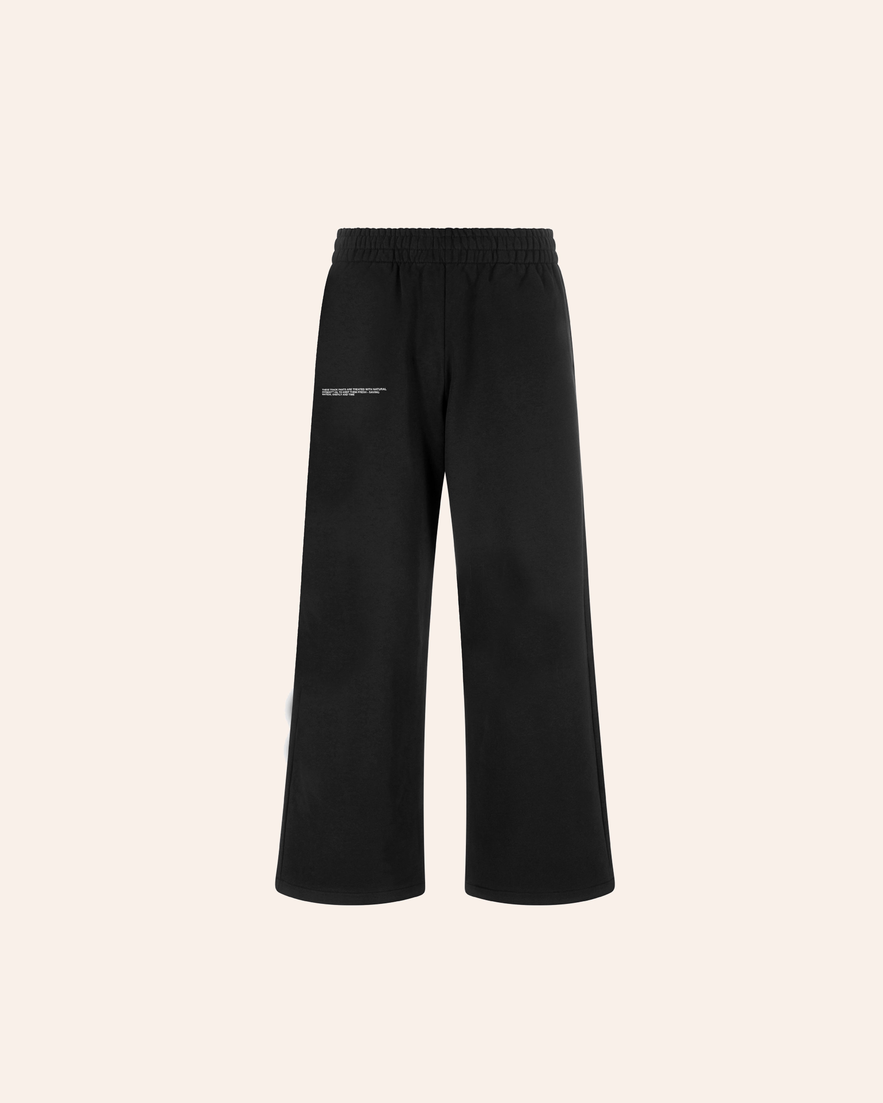 Loose Leg Midweight Trackpants - Black