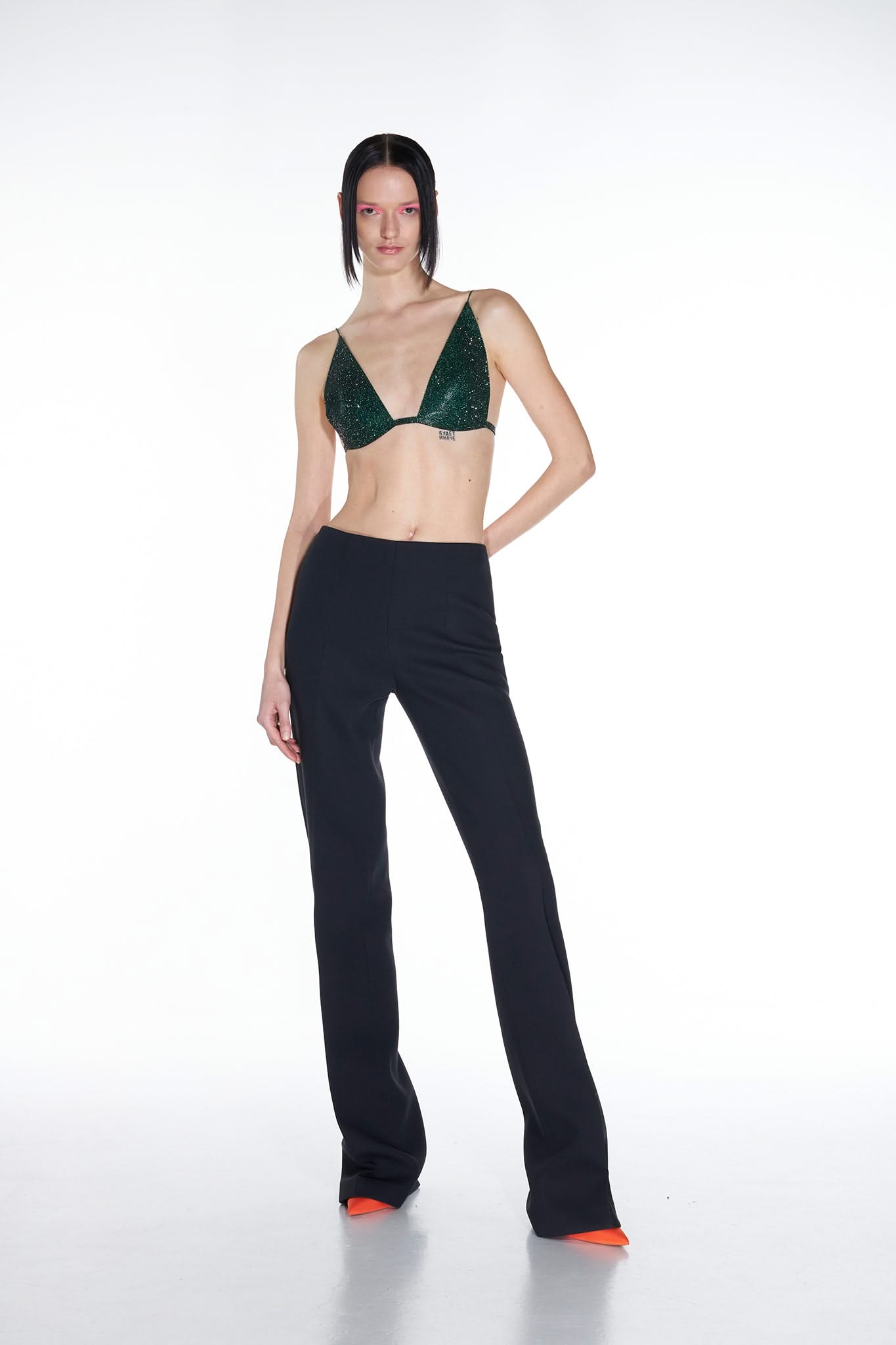 TUBE TROUSERS - Black