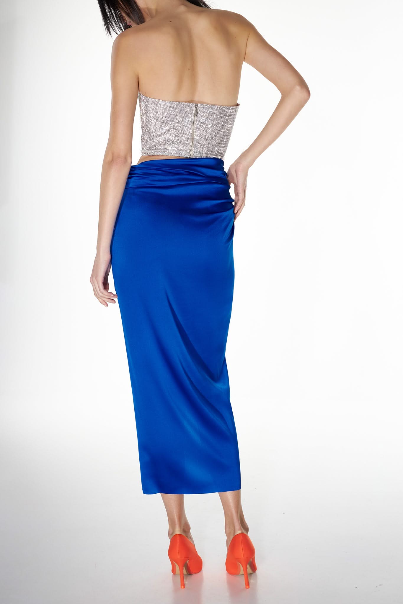 KNOT SKIRT - Cobalt Blue