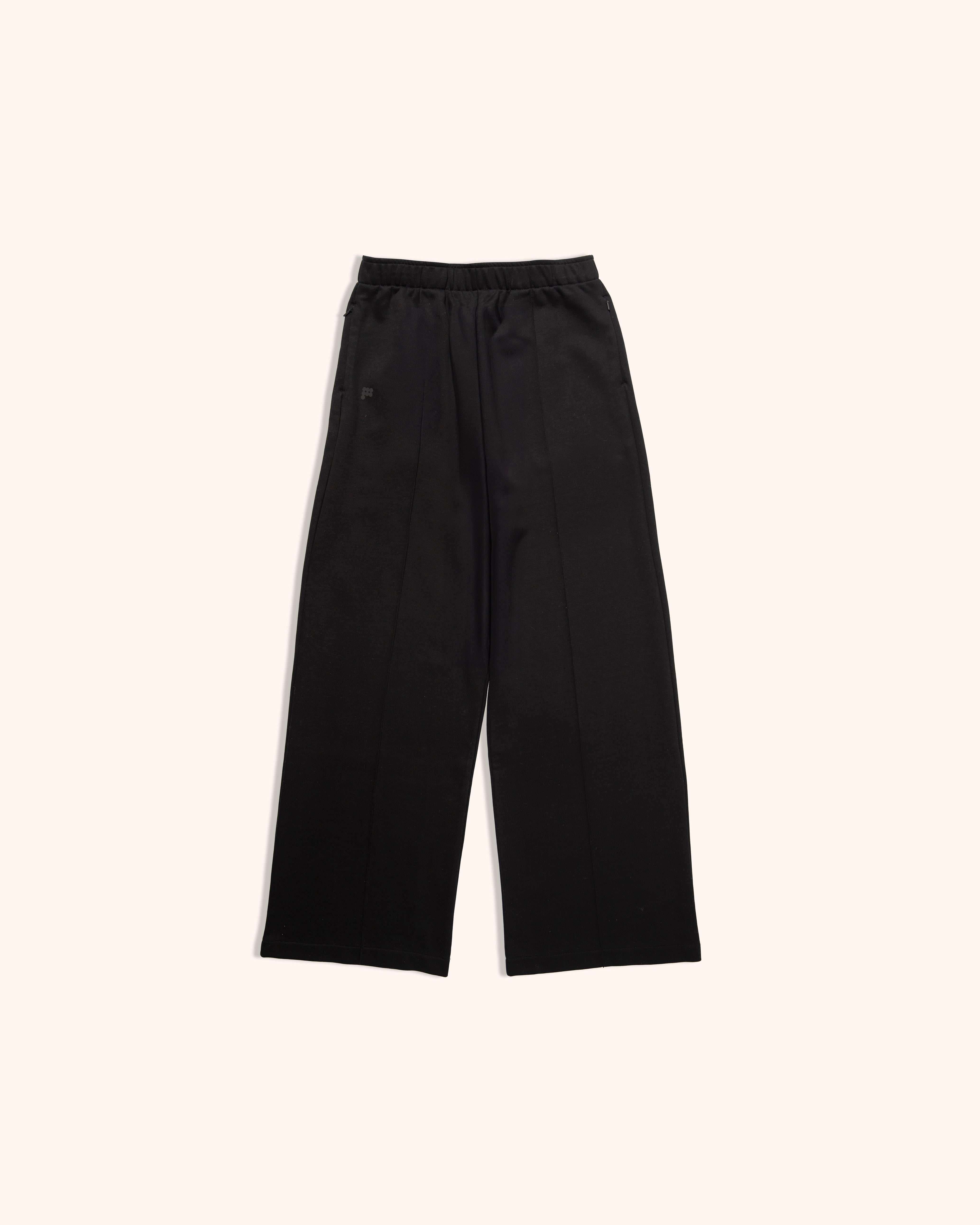 Structured Midweight Trackpants - Black
