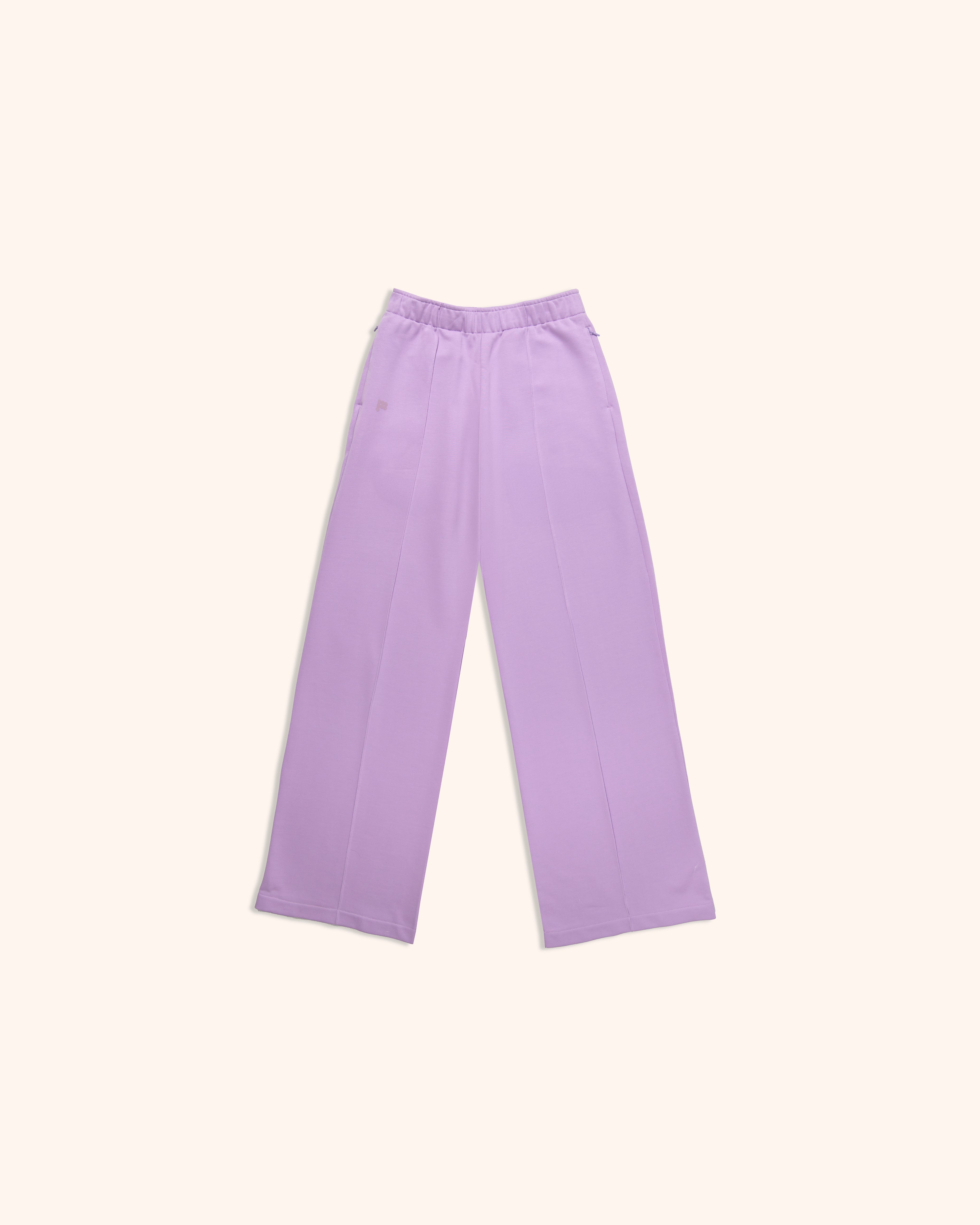 Cropped Midweight Trackpants - Orchid Purple