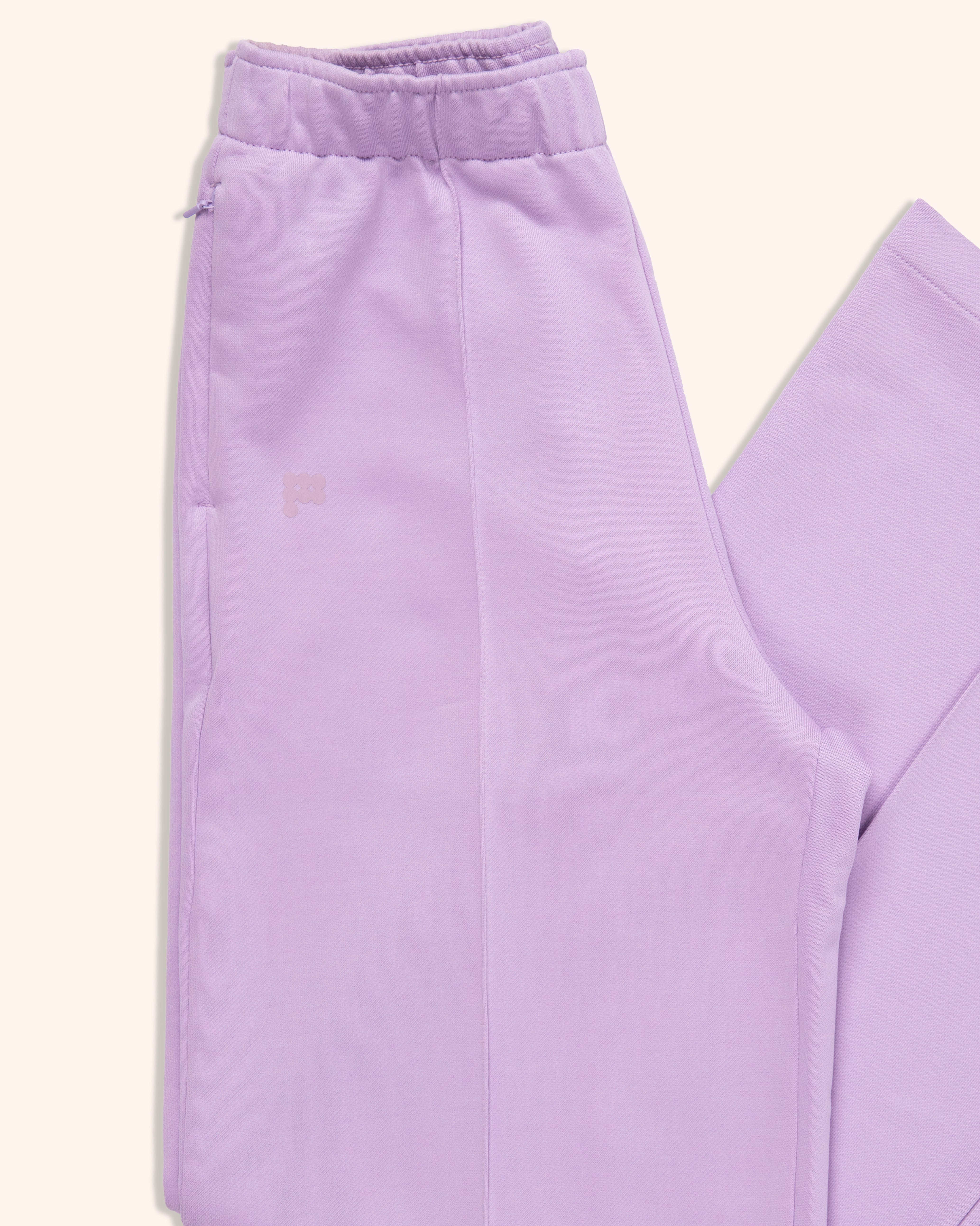 Cropped Midweight Trackpants - Orchid Purple