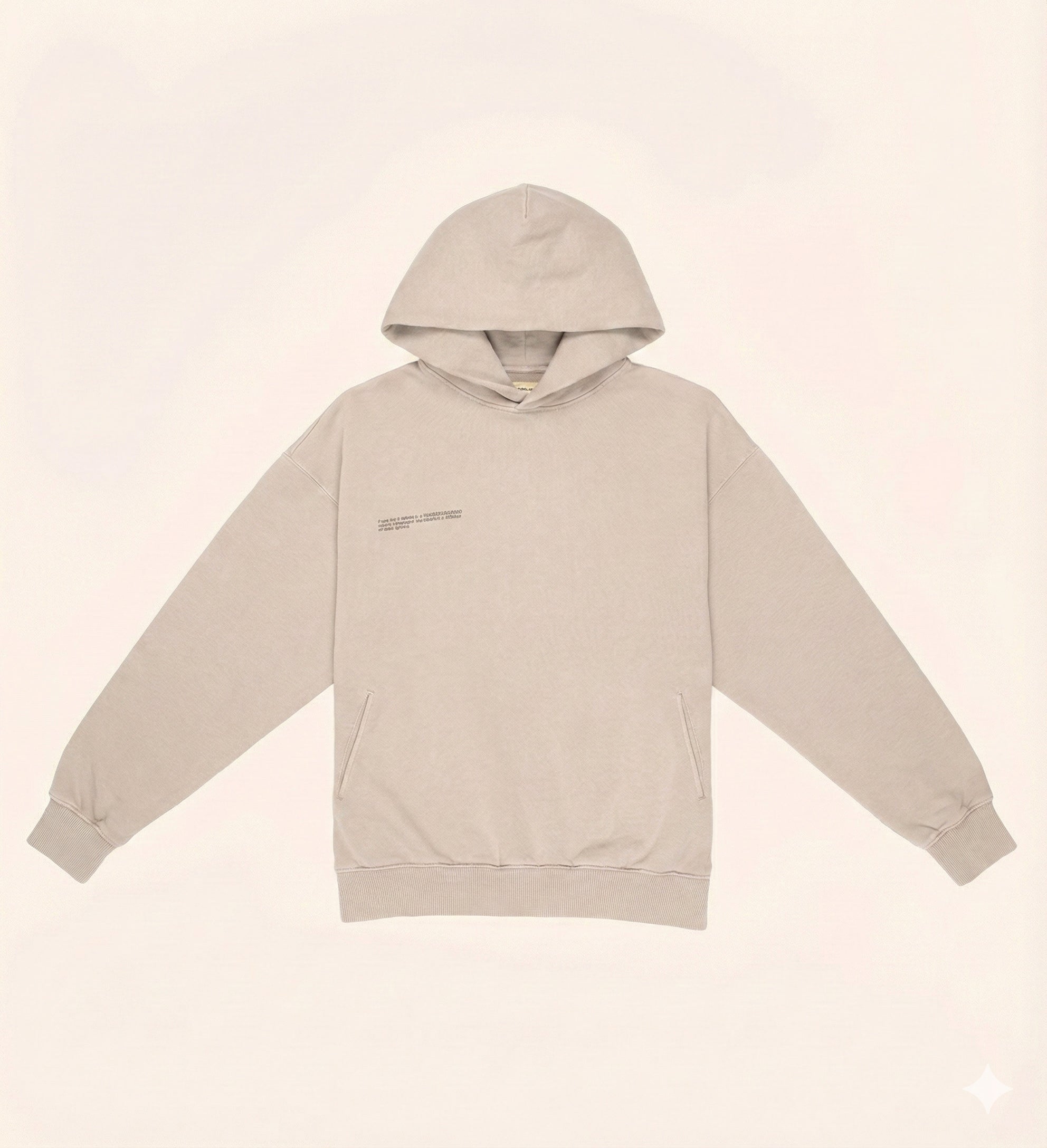 Midweight Hoodie - Walnut Cream