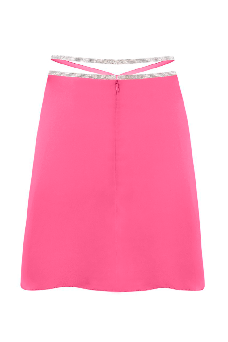 SILK SKIRT MINI - Pink
