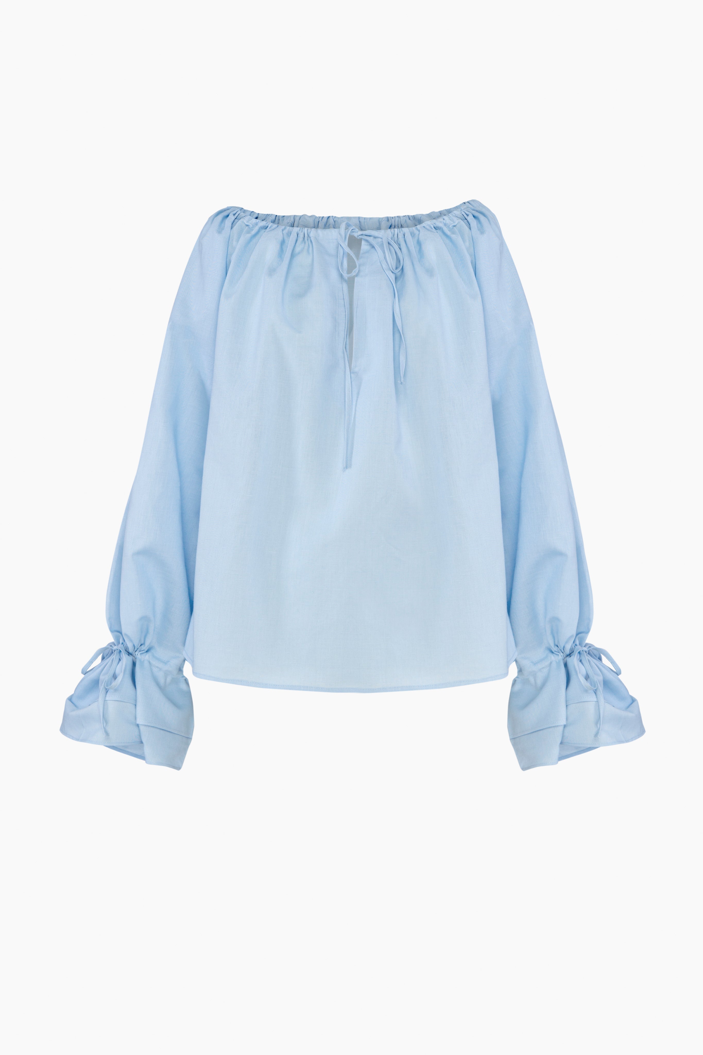 Cha-Cha Lounge Blouse in Blue