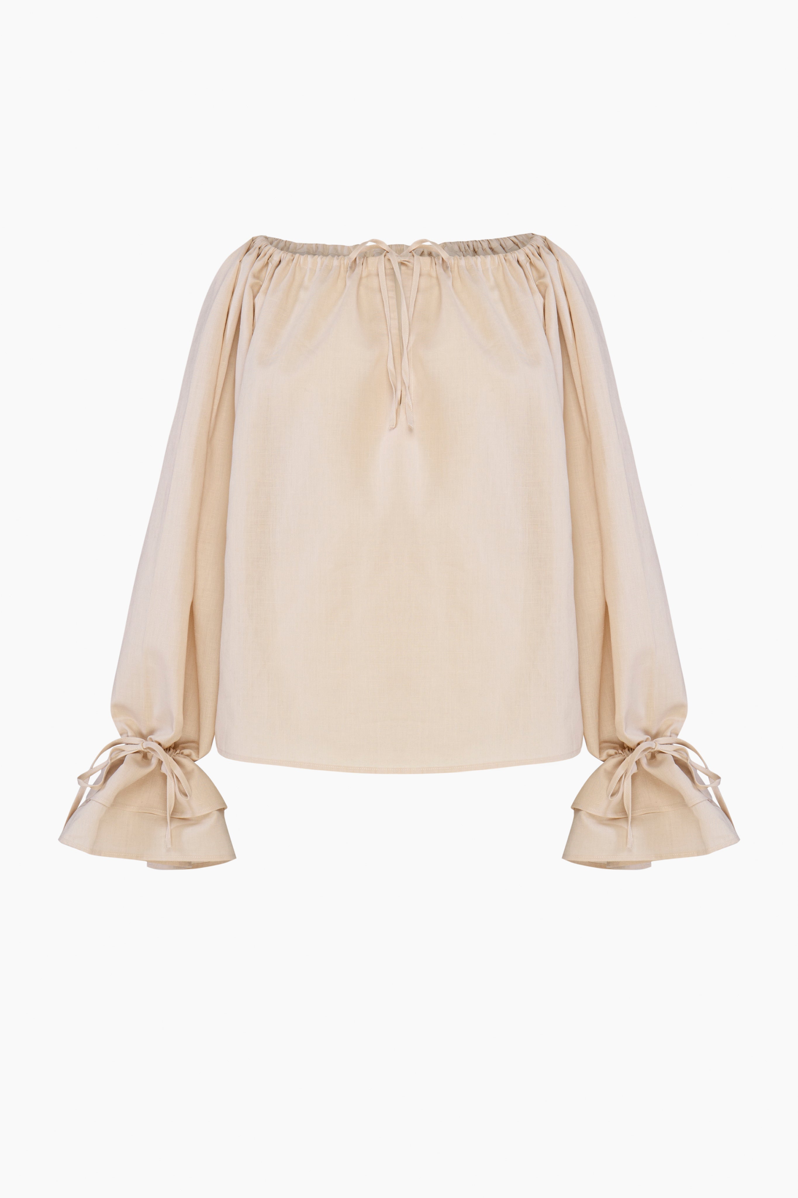 Cha-Cha Lounge Blouse in Beige