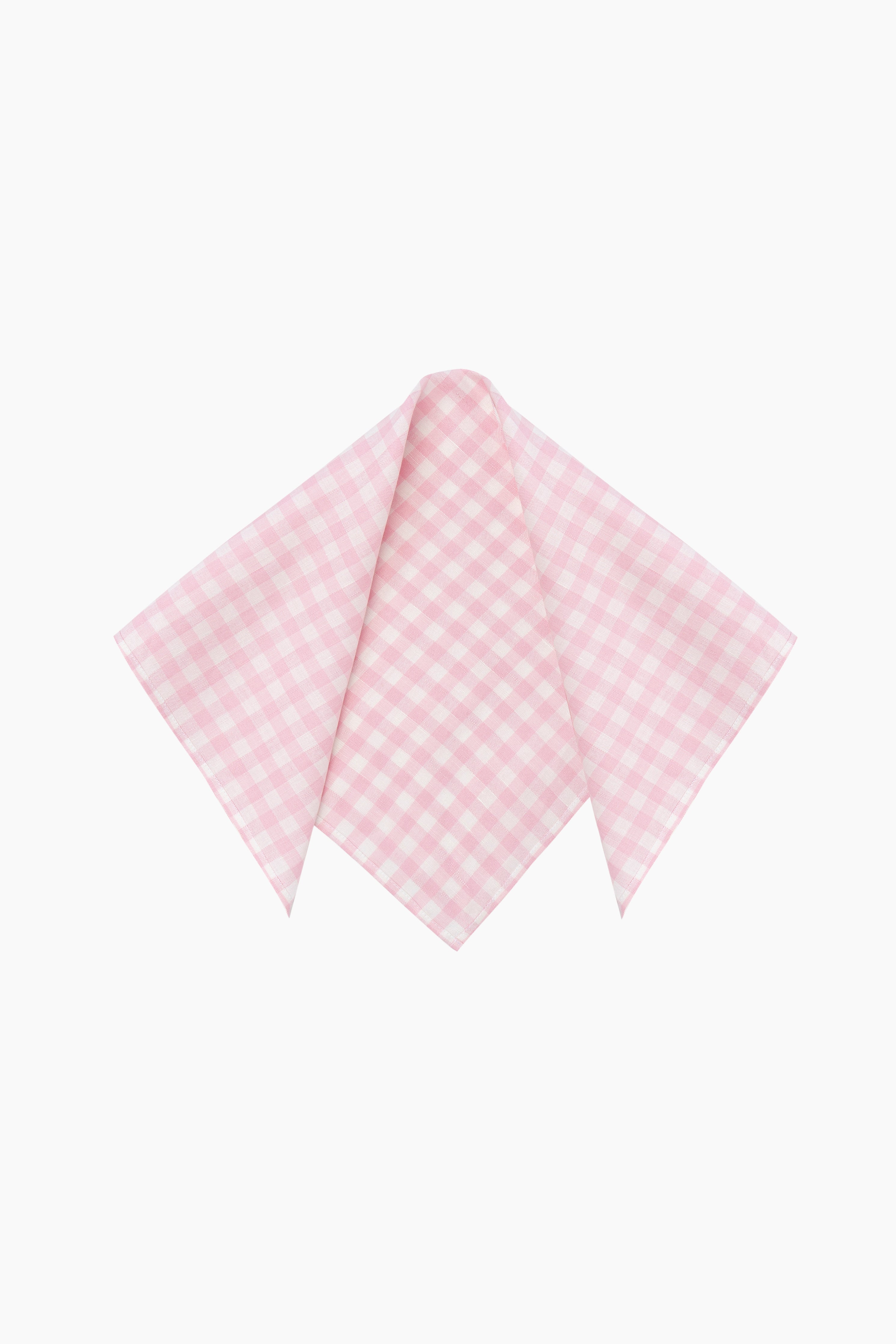 Cha-Cha Lounge Shorts with Headscarf in Pink Vichy