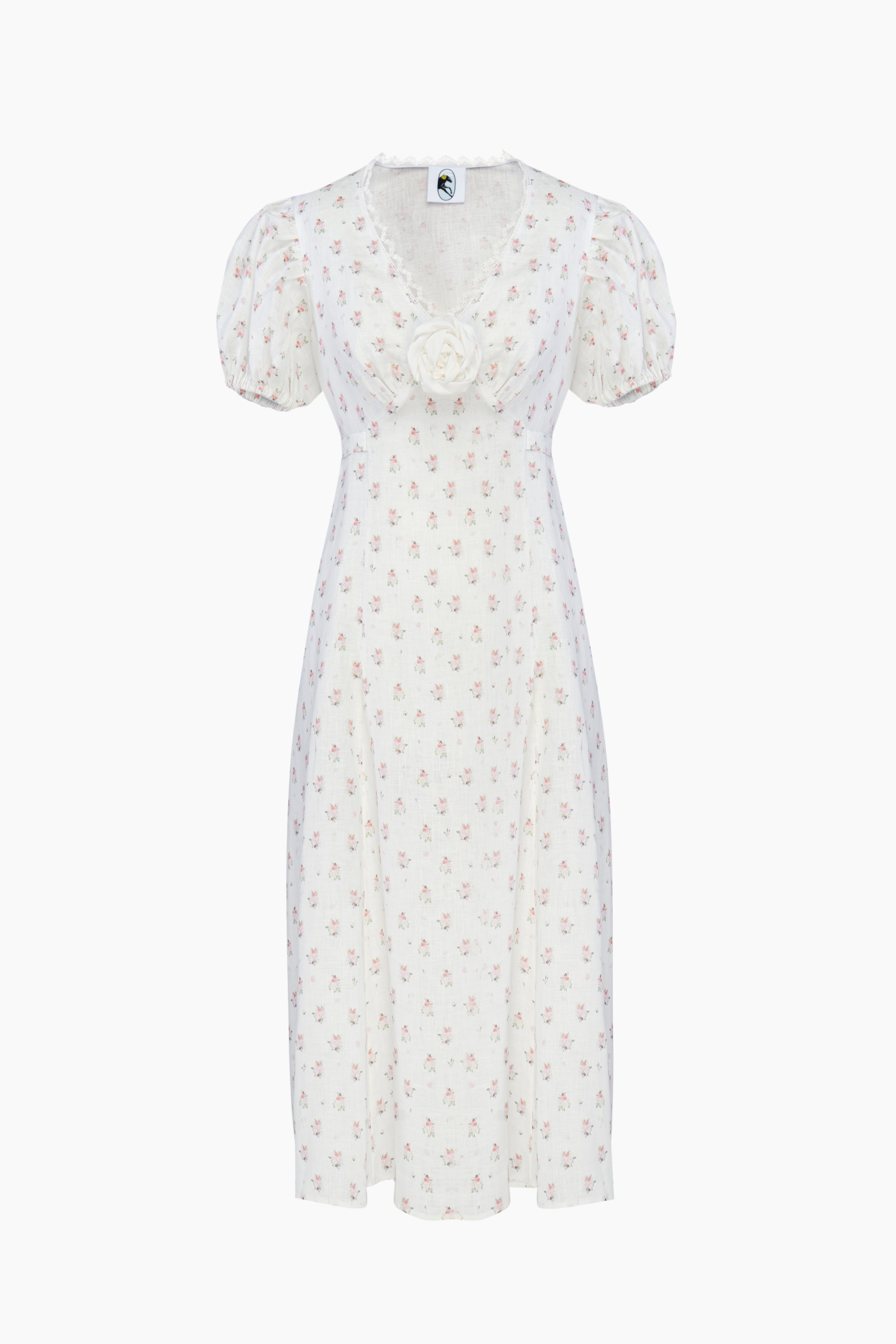 The Genus Rosa Dress in Bouquets