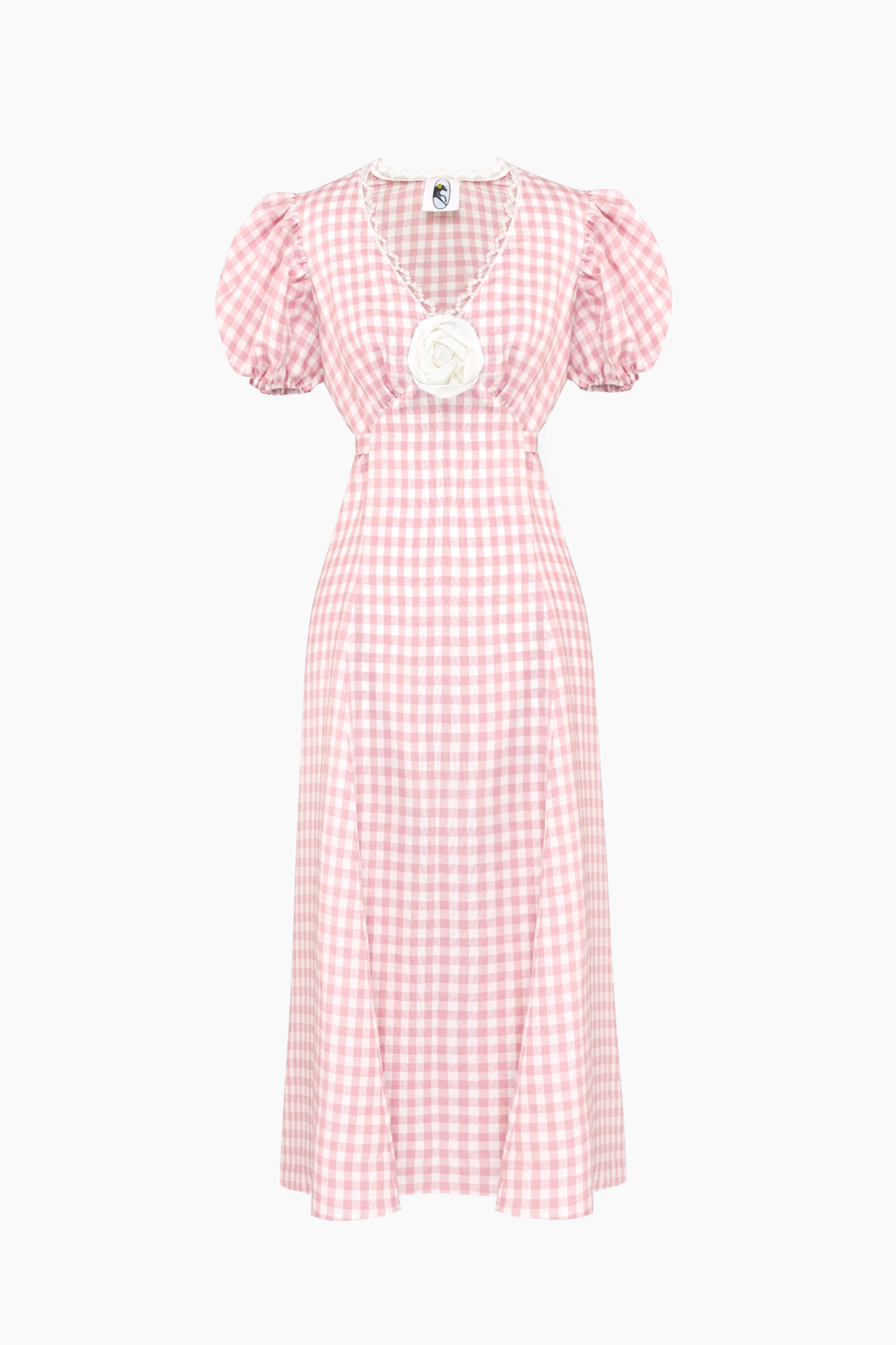 The Genus Rosa Dress in Pink Vichy