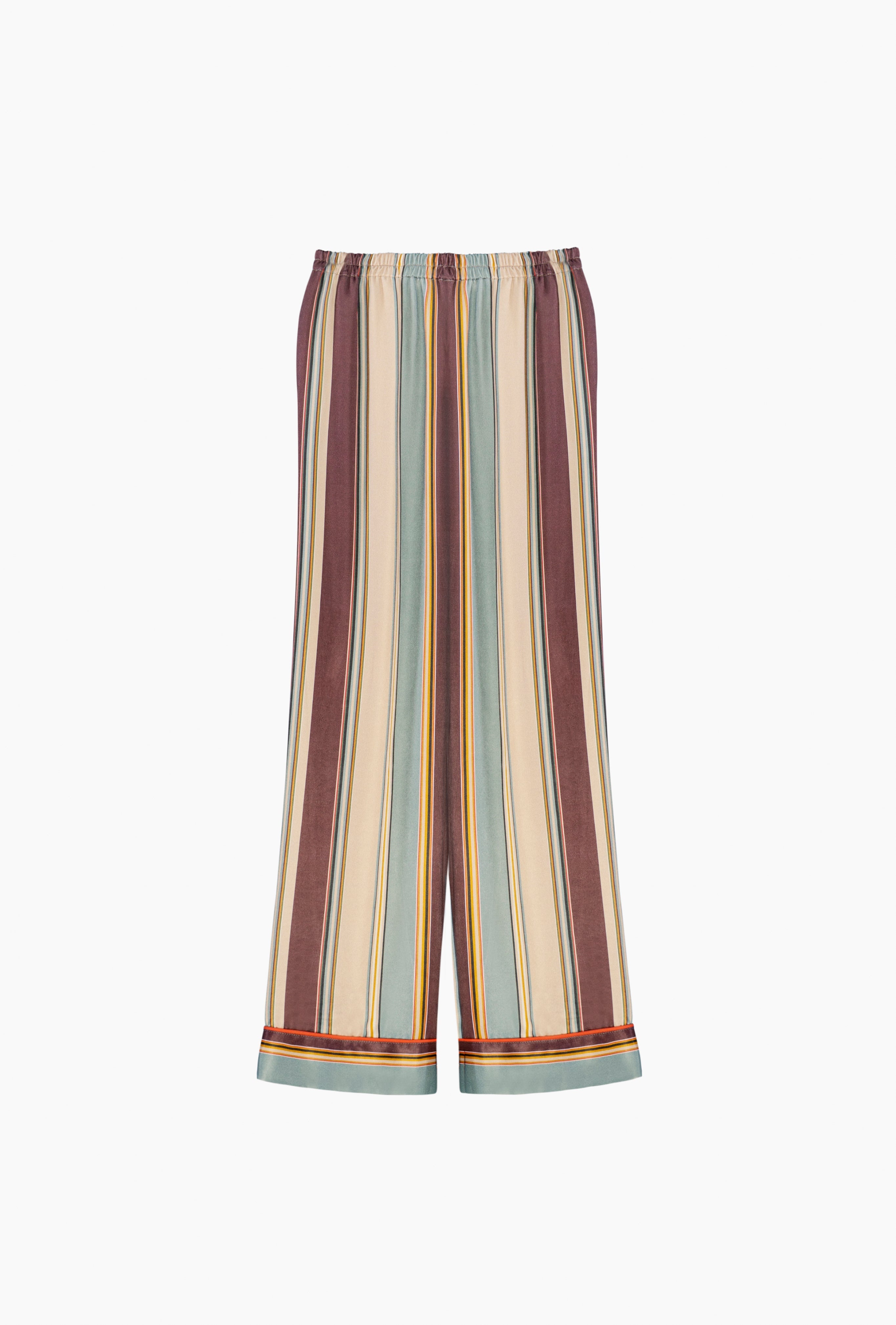 Pastelle Oversized Pants in Sage Stripes