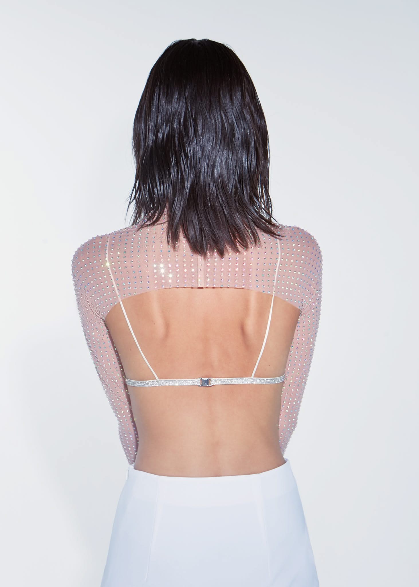 CRYSTAL SLEEVES - Nude