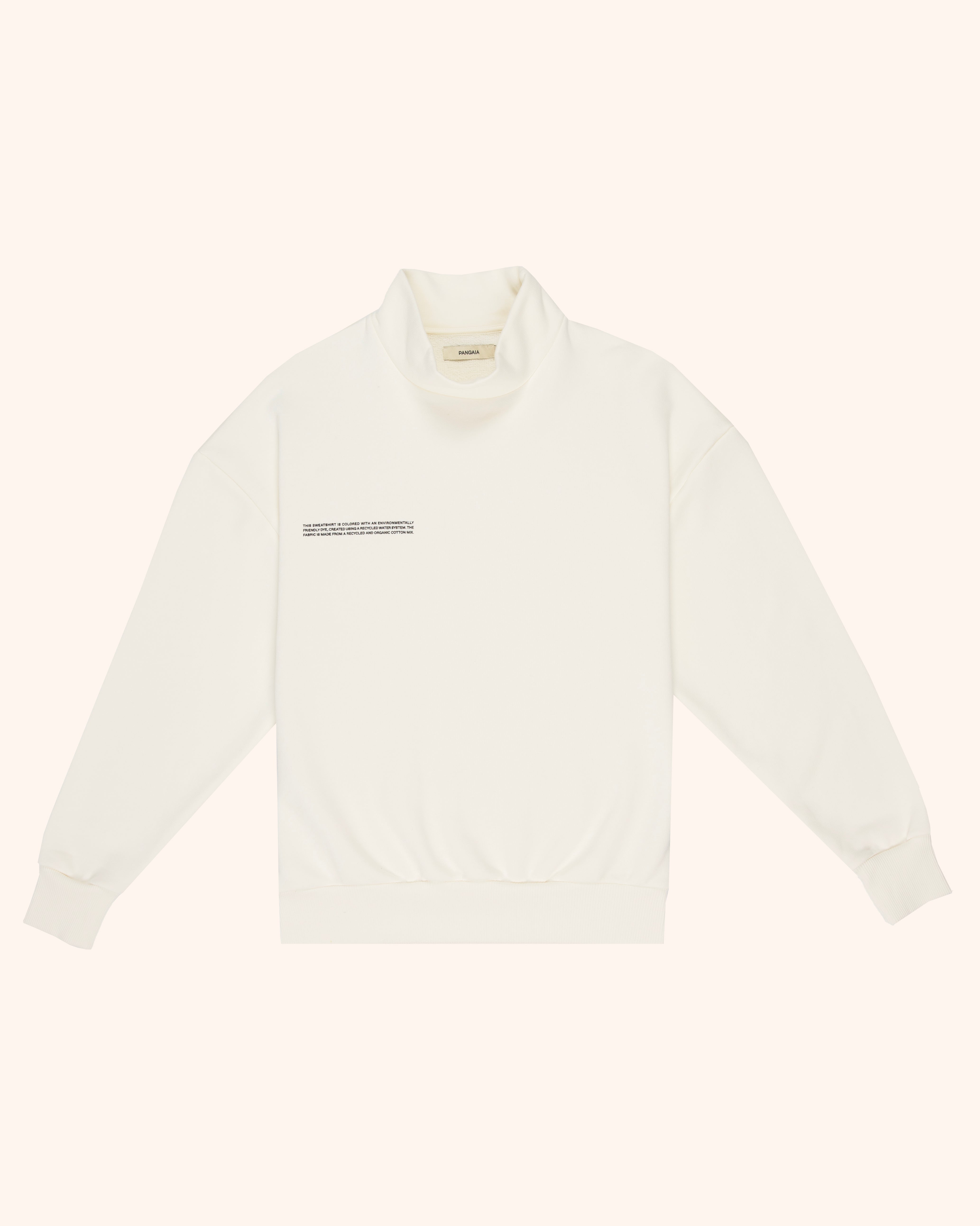 High Neck Midweight Sweatshirt - Off White